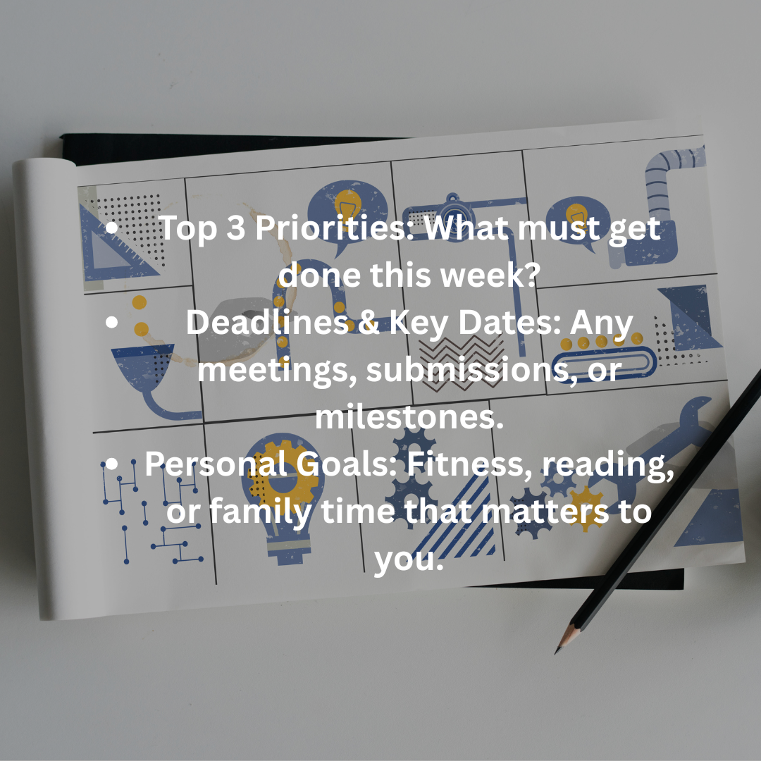 How to Structure a Productive Week with Your Notebook