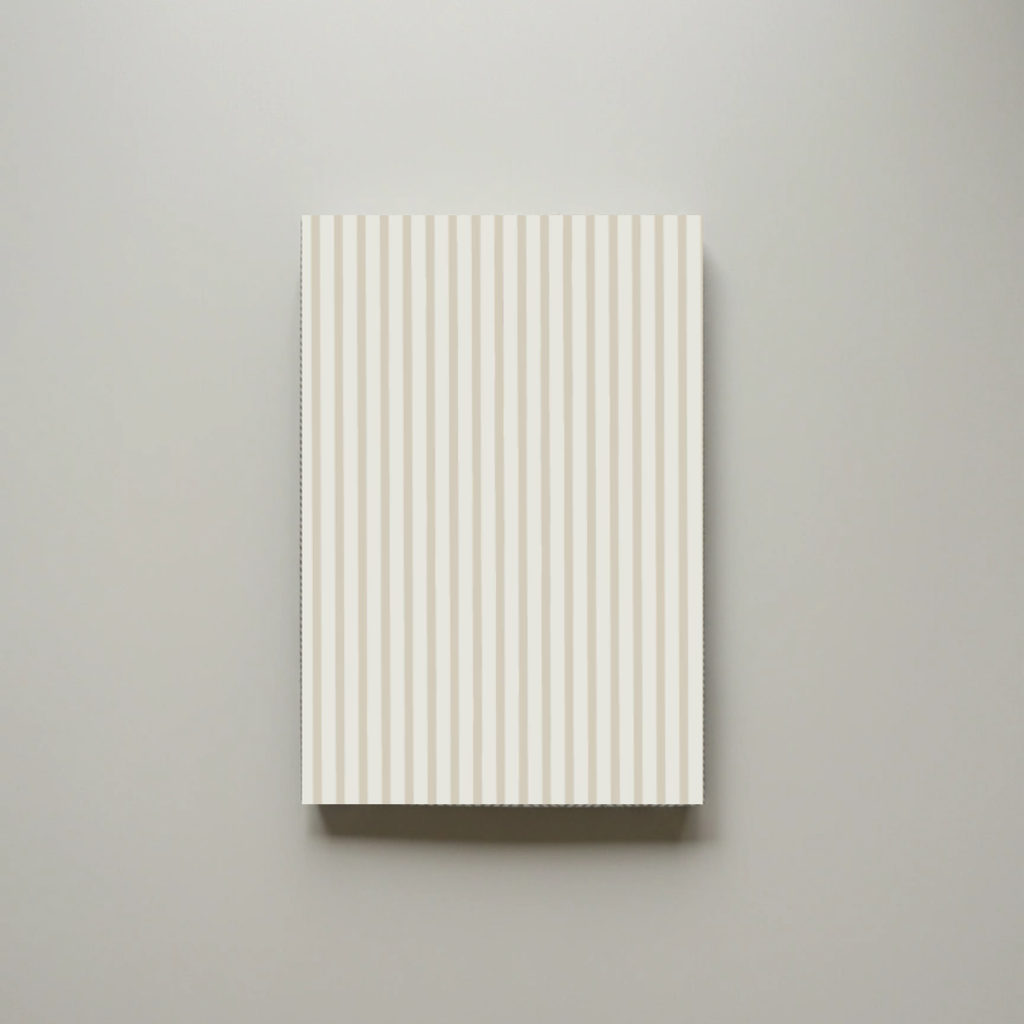 Striped Earthtone A5 Notebook – 150 Pages | Edition 1 | Softcover Perfect Bound - Cork & Co