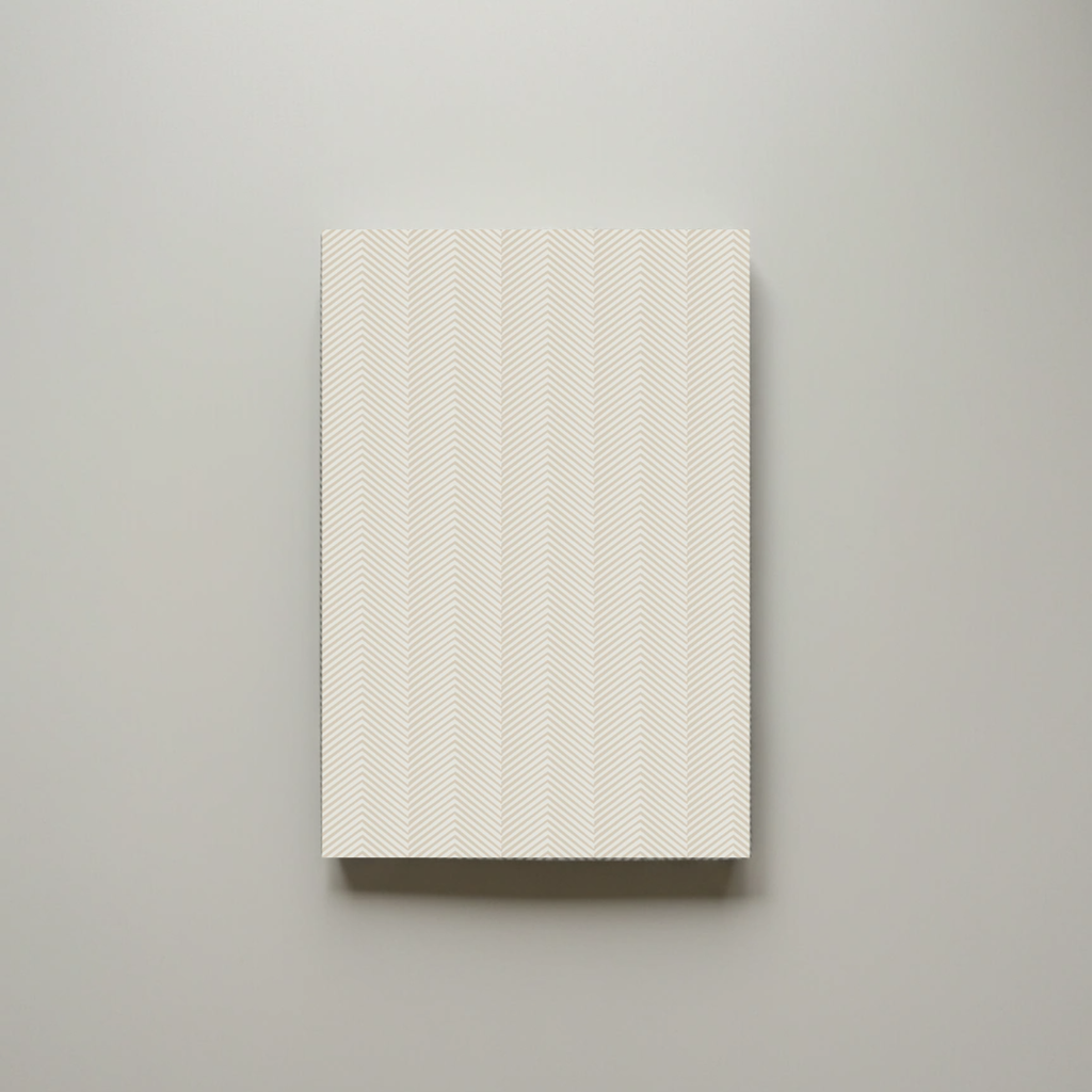 Herringbone Earthtone A5 Notebook – 150 Pages | Edition 1 | Softcover Perfect Bound - Cork & Co