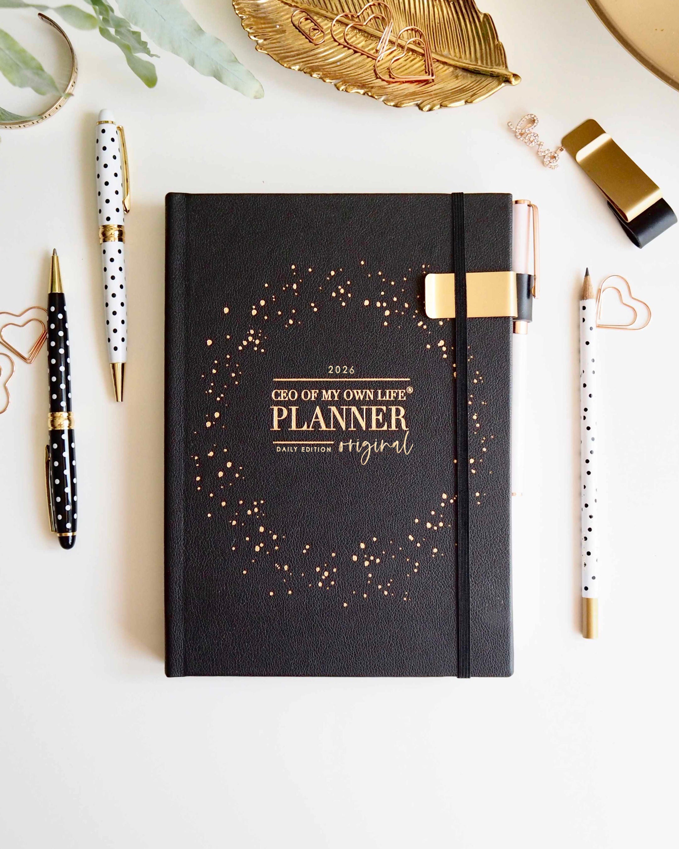 2026 Daily Life Planner • CEO of My Own Life® • Black