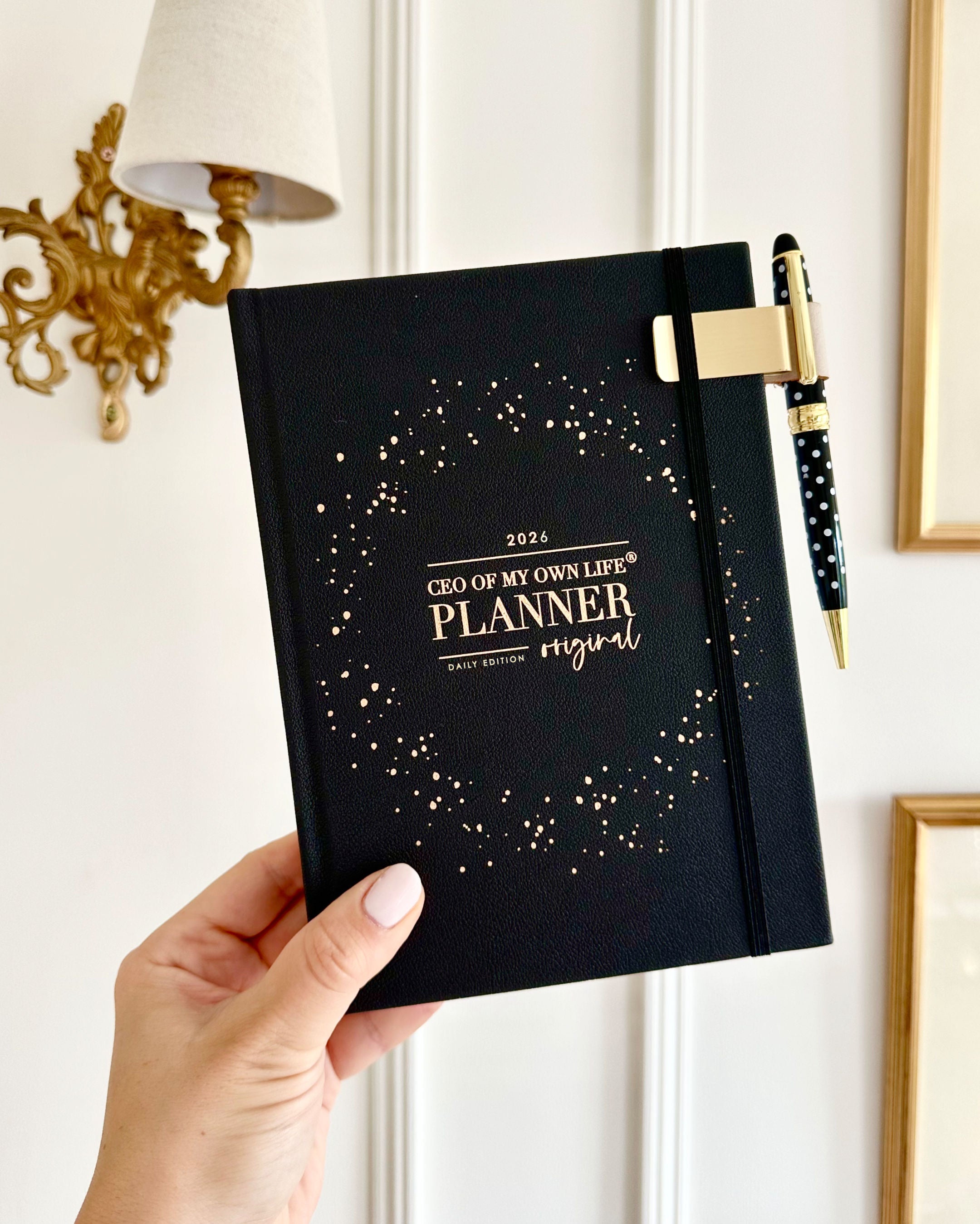 2026 Daily Life Planner • CEO of My Own Life® • Black