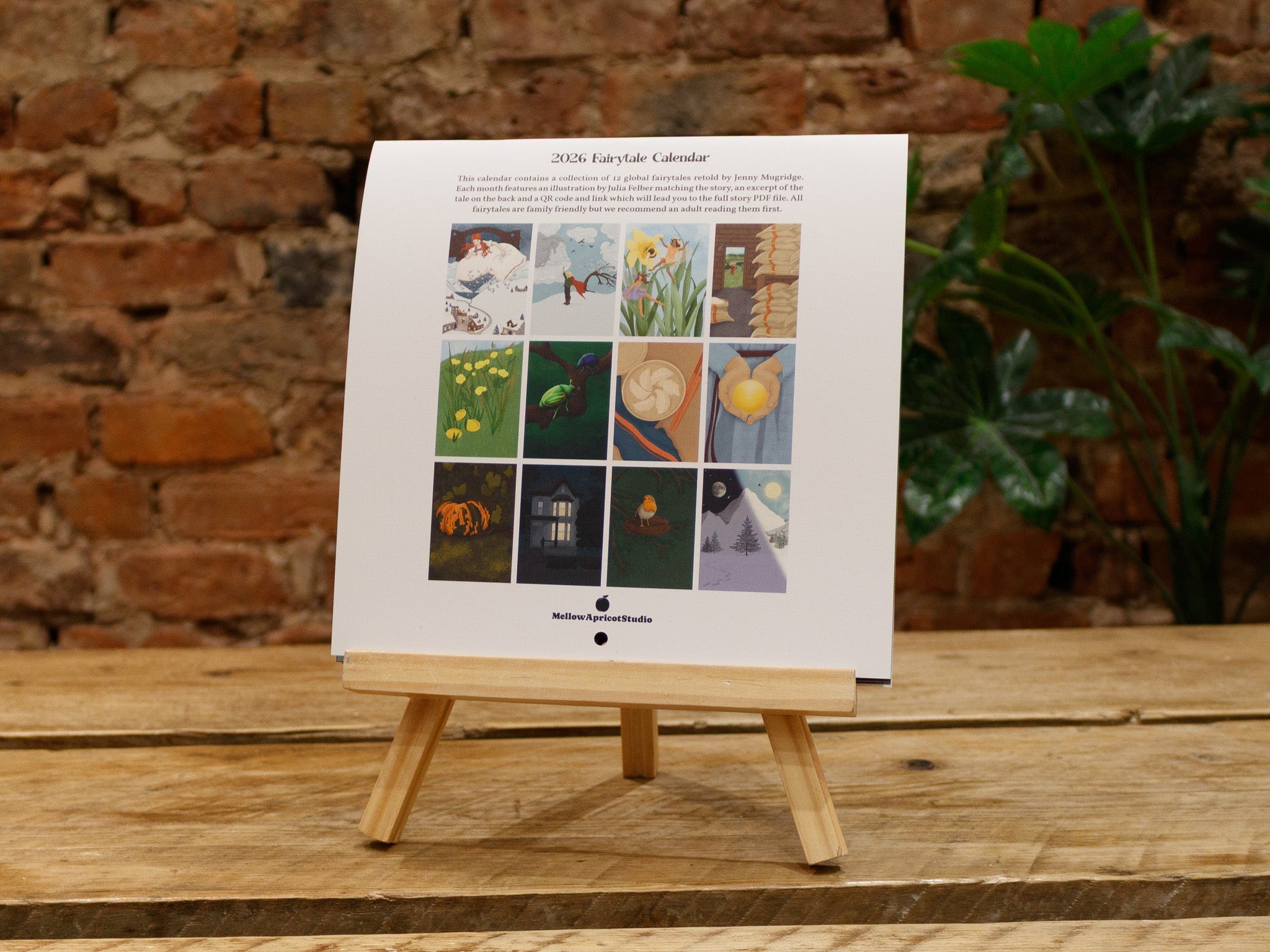 2026 Fairytale Wall Calendar