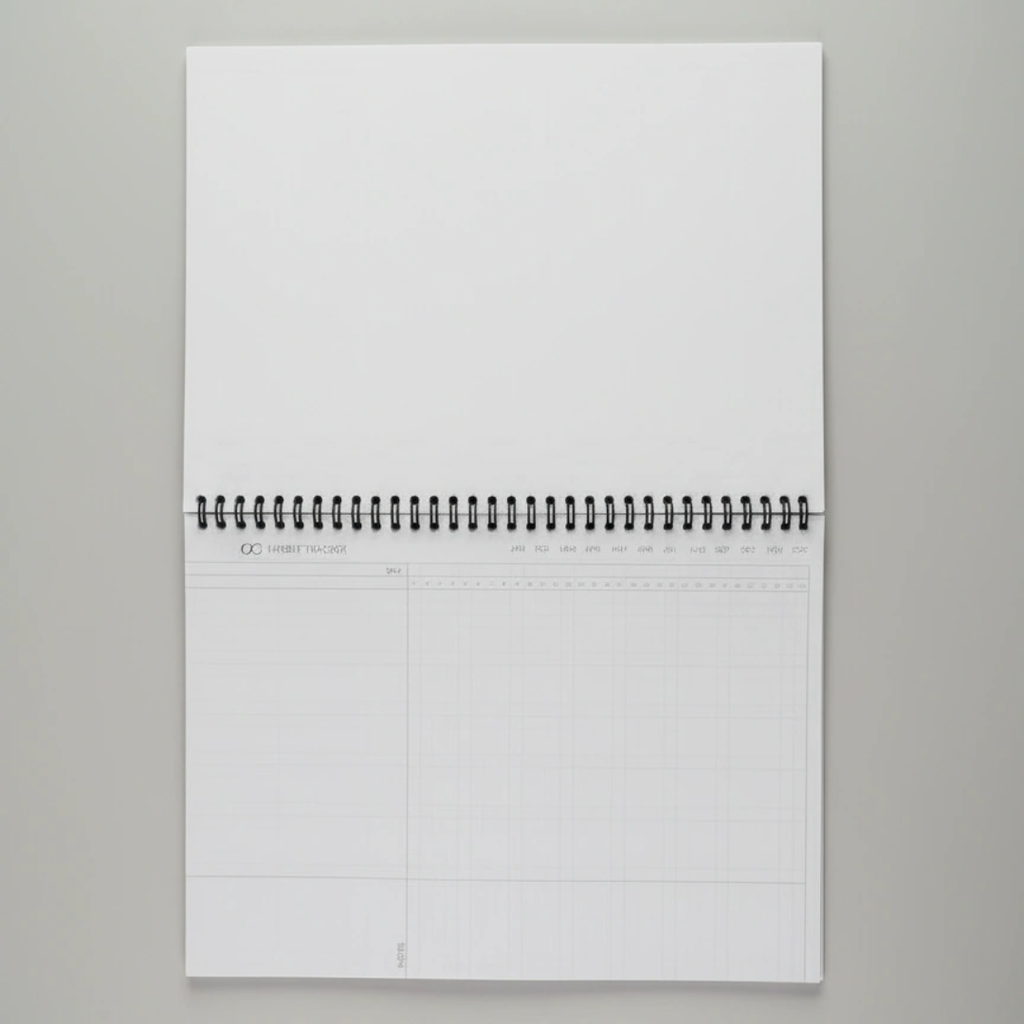 A4 Wiro Weekly Planner – Earthtones Paisley (Edition 1) | Undated | 55 Weeks + Habit Tracker - Cork & Co