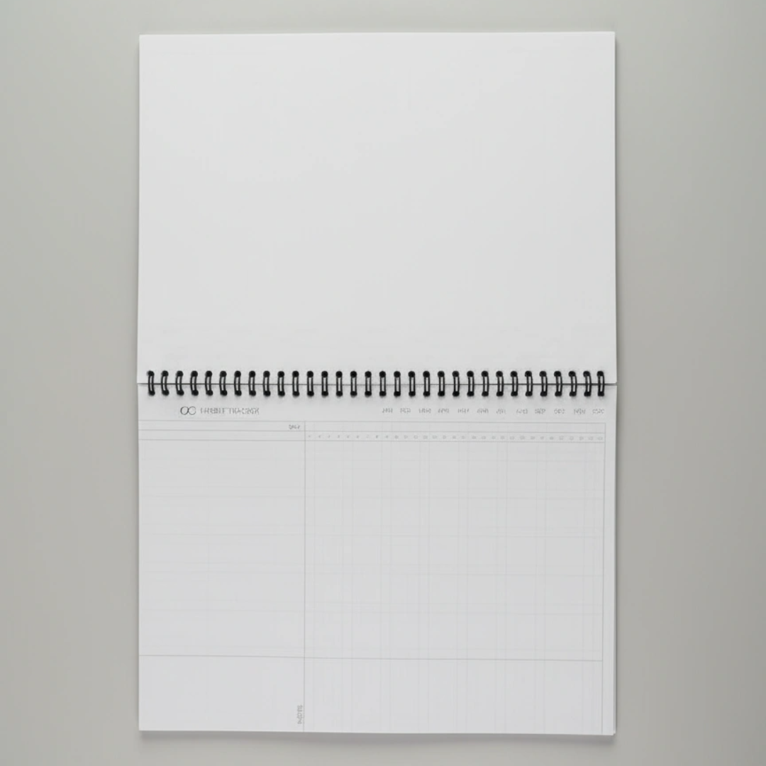 A4 Wiro Weekly Planner – Earthtones Paisley (Edition 1) | Undated | 55 Weeks + Habit Tracker - Cork & Co