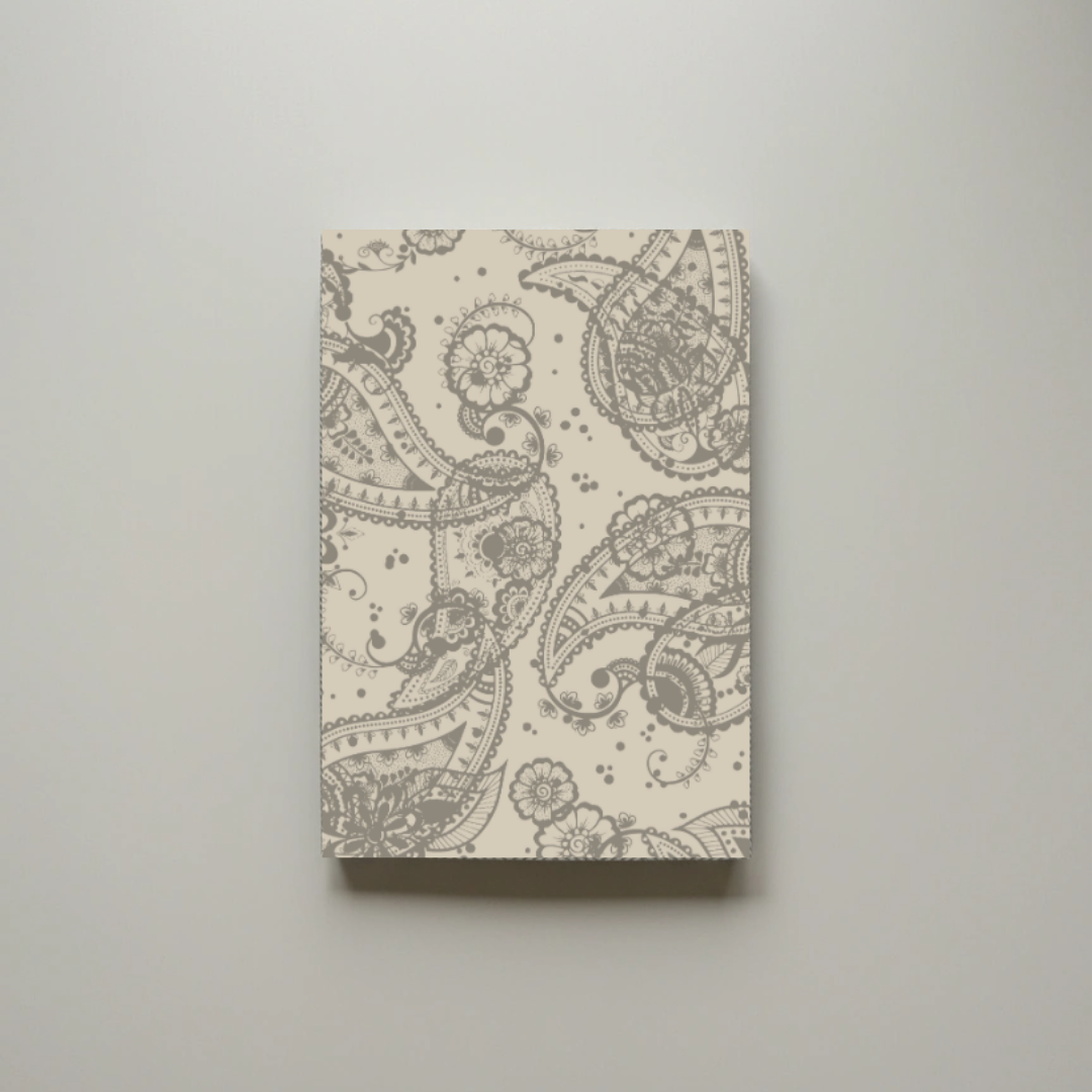 Paisley Earthtone A5 Notebook – 150 Pages | Edition 2 | Softcover Perfect Bound - Cork & Co