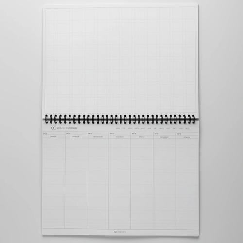 A4 Wiro Weekly Planner – Earthtones Paisley (Edition 1) | Undated | 55 Weeks + Habit Tracker - Cork & Co