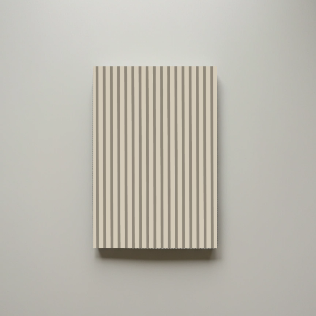 Striped Earthtone A5 Notebook – 150 Pages | Edition 2 | Softcover Perfect Bound - Cork & Co