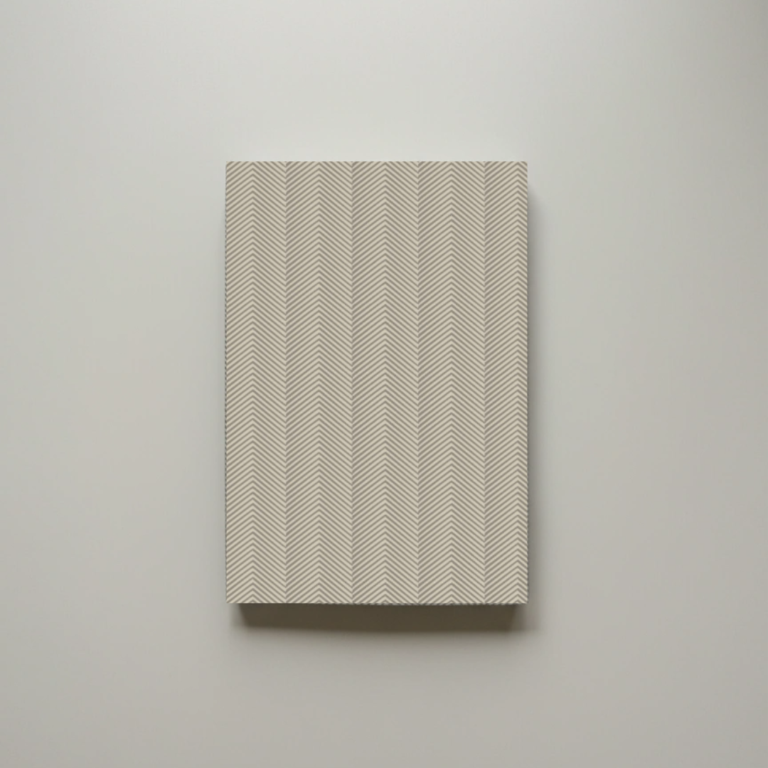 Herringbone Earthtone A5 Notebook – 150 Pages | Edition 2 | Softcover Perfect Bound - Cork & Co