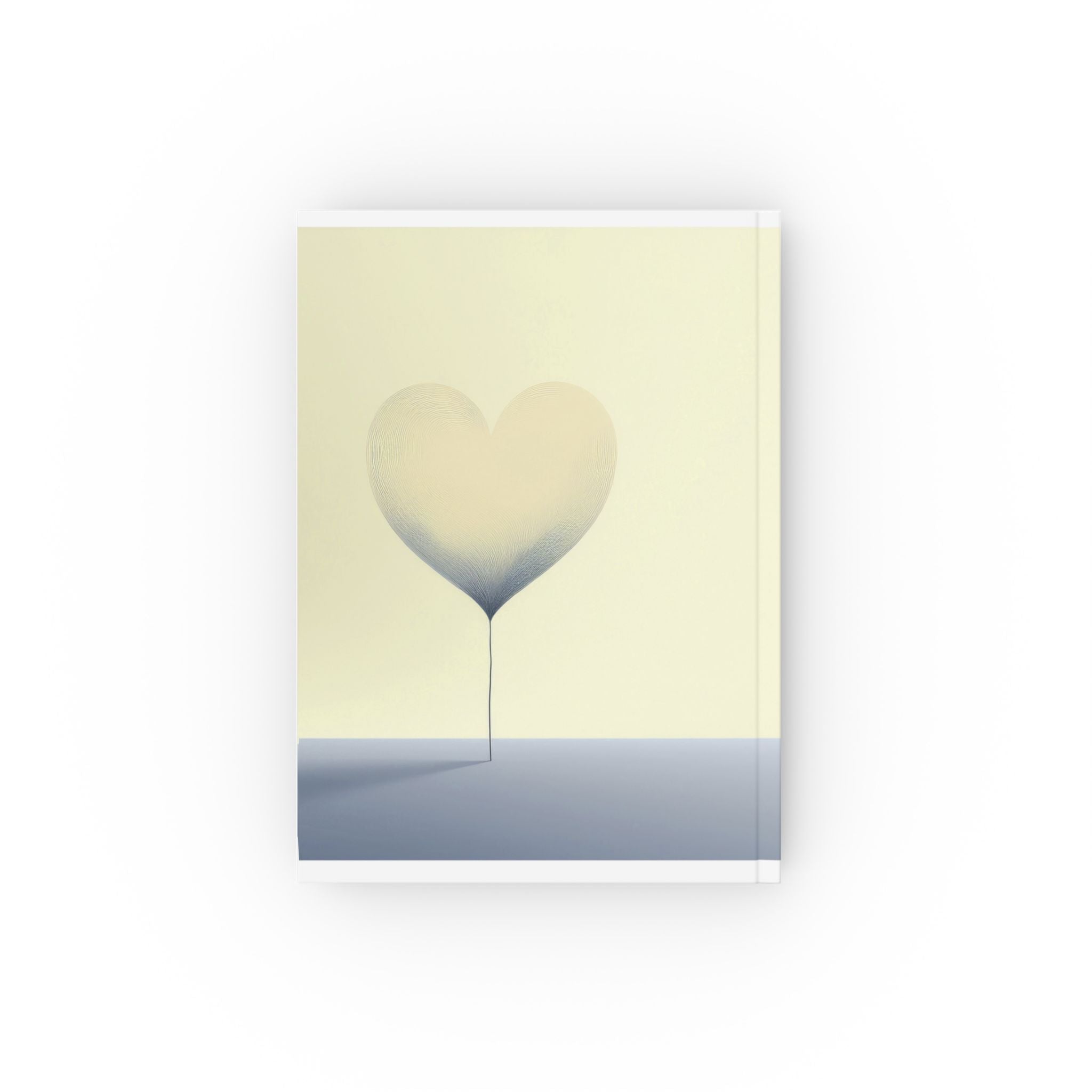Hardback Journal With Minimalist Heart Aesthetic – Lined, Unlined, Or Graph Pages