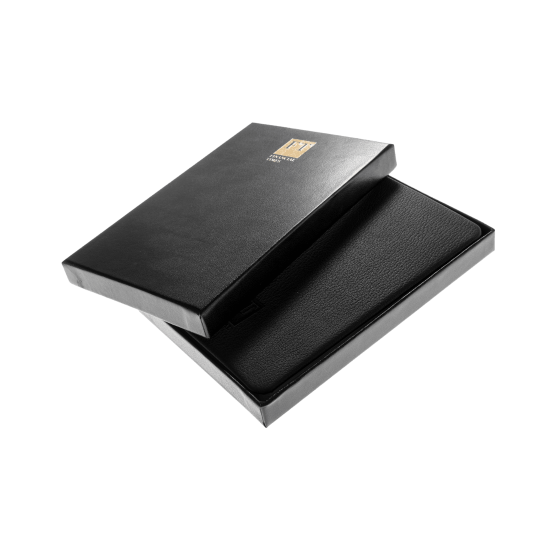 Financial Times Leather Notebook