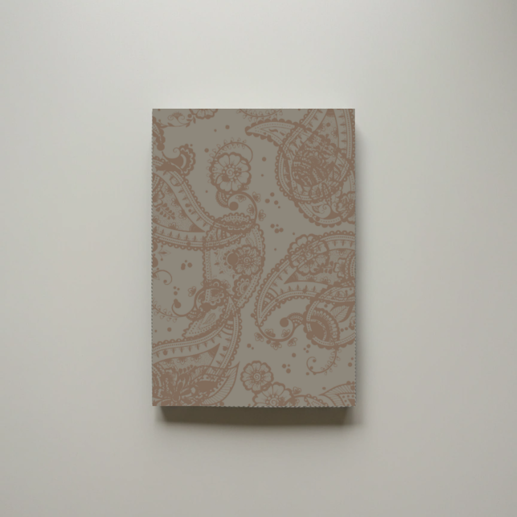Paisley Earthtone A5 Notebook – 150 Pages | Edition 3 | Softcover Perfect Bound - Cork & Co