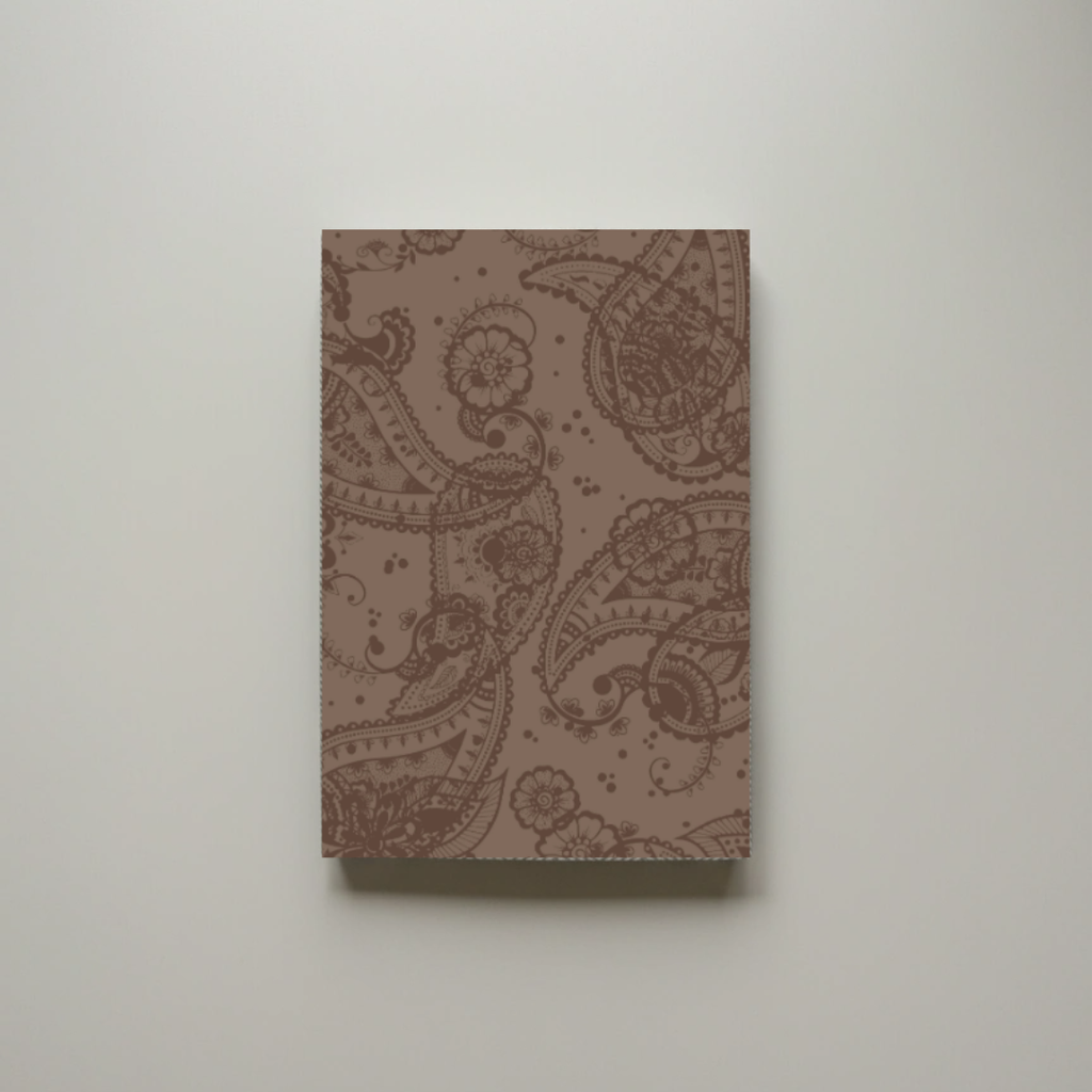 Paisley Earthtone A5 Notebook – 150 Pages | Edition 4 | Softcover Perfect Bound - Cork & Co