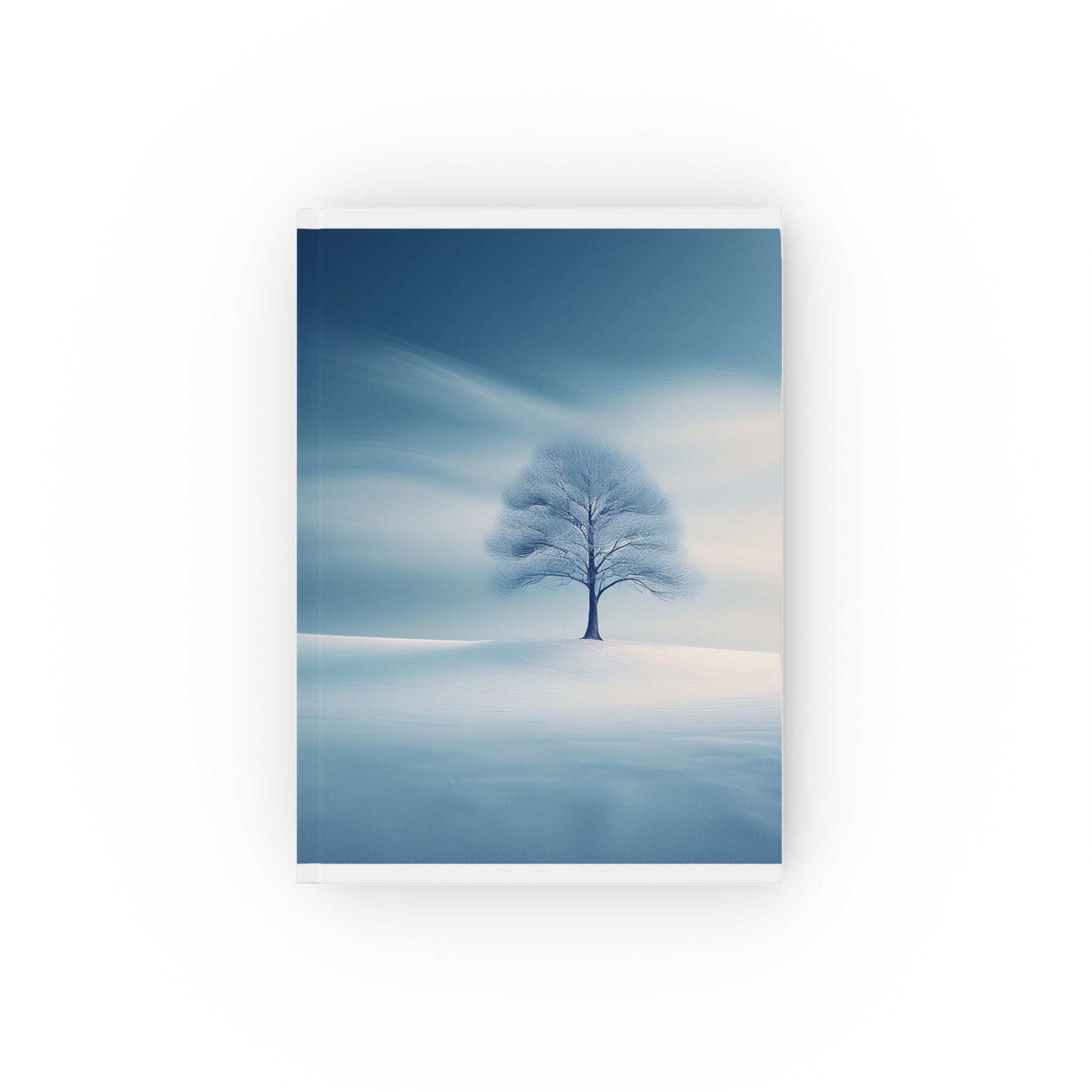 Serene Snowfall A5 Hardcover Journal – Tranquil Winter Design for Thoughtful Writing