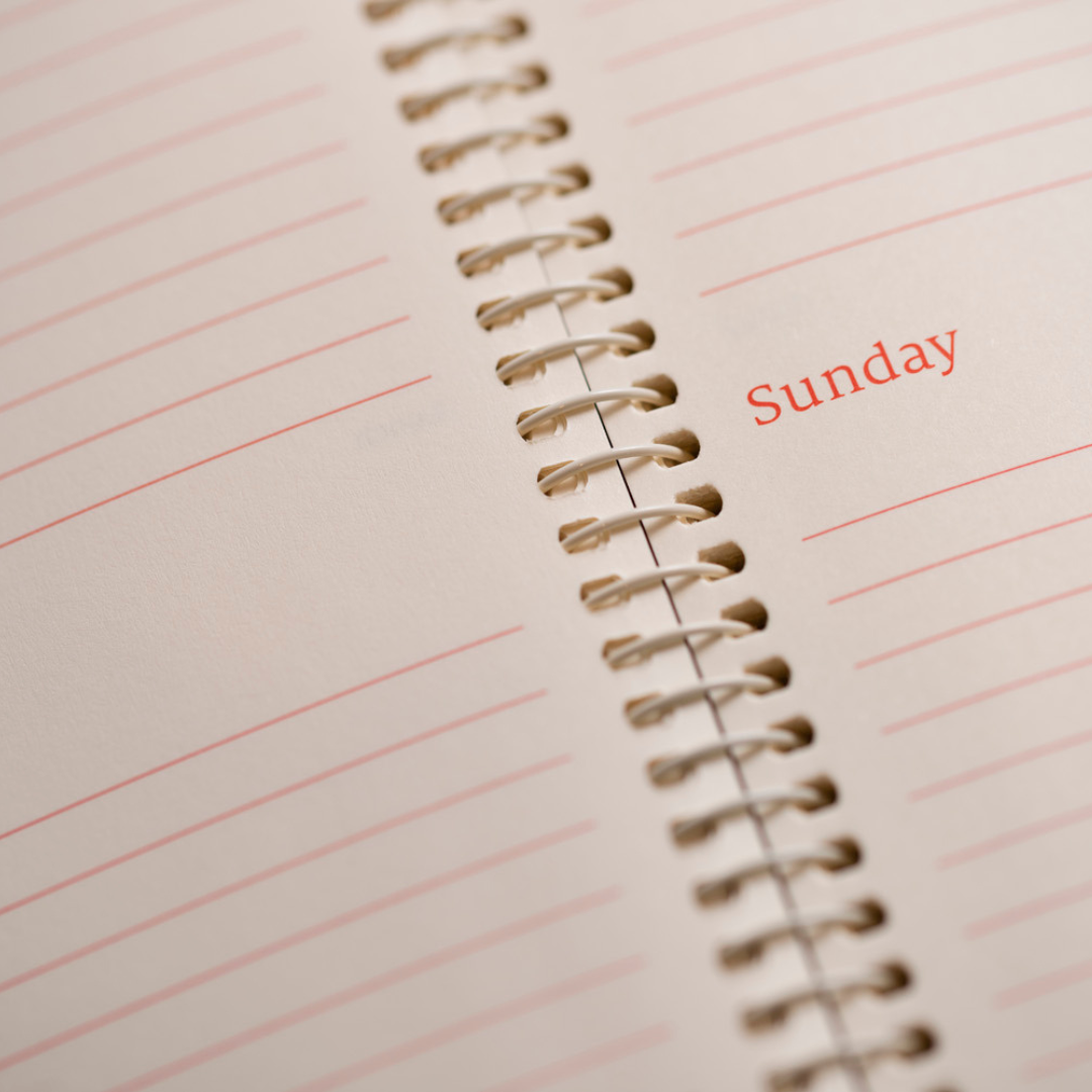 2026 Desk Diary - Day-a-Page Planner - Red