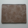 A4 Wiro Weekly Planner – Earthtones Paisley (Edition 4) | Undated | 55 Weeks + Habit Tracker - Cork & Co