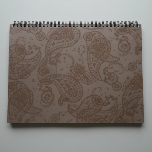 A4 Wiro Weekly Planner – Earthtones Paisley (Edition 4) | Undated | 55 Weeks + Habit Tracker - Cork & Co
