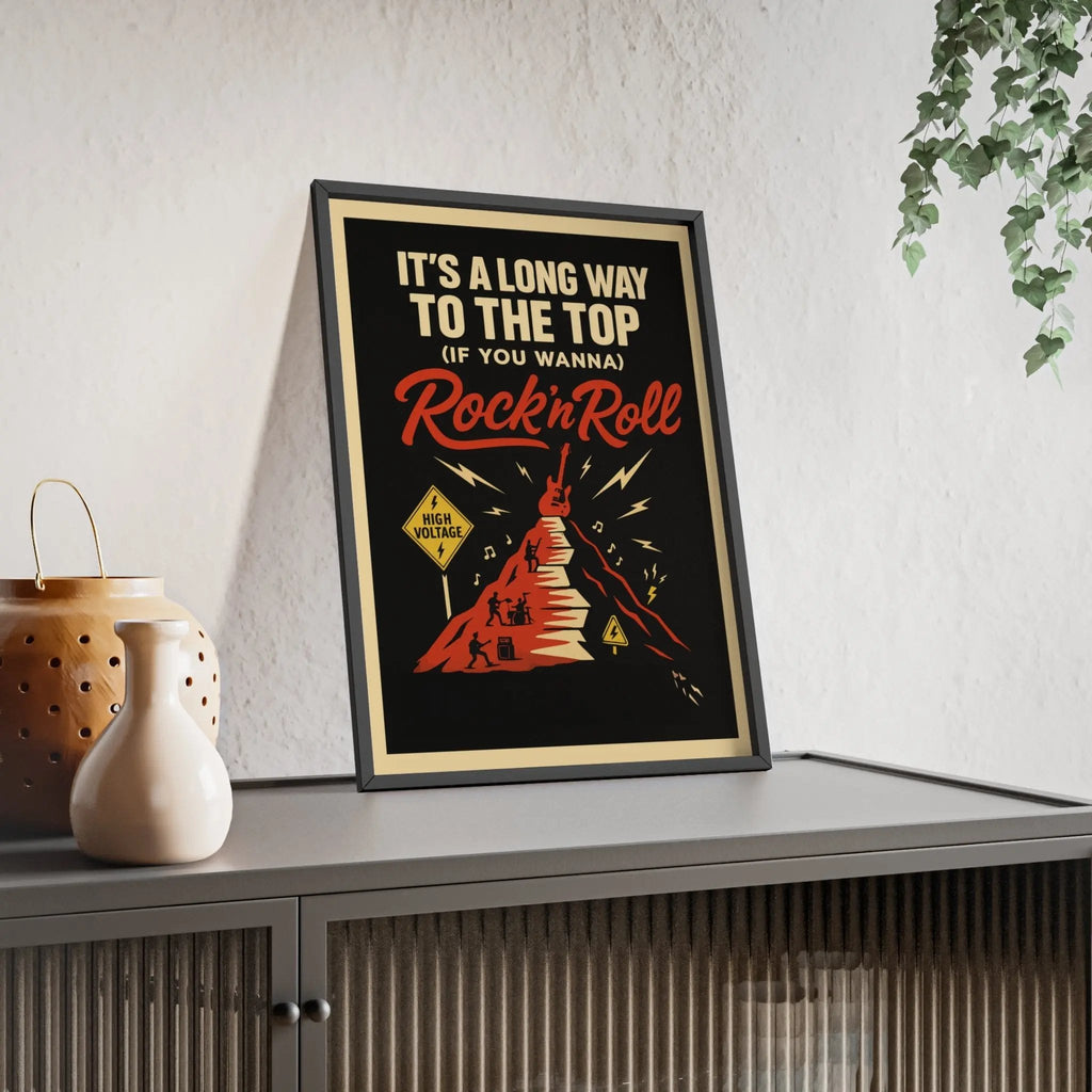 It’s a Long Way to the Top Lyric Print