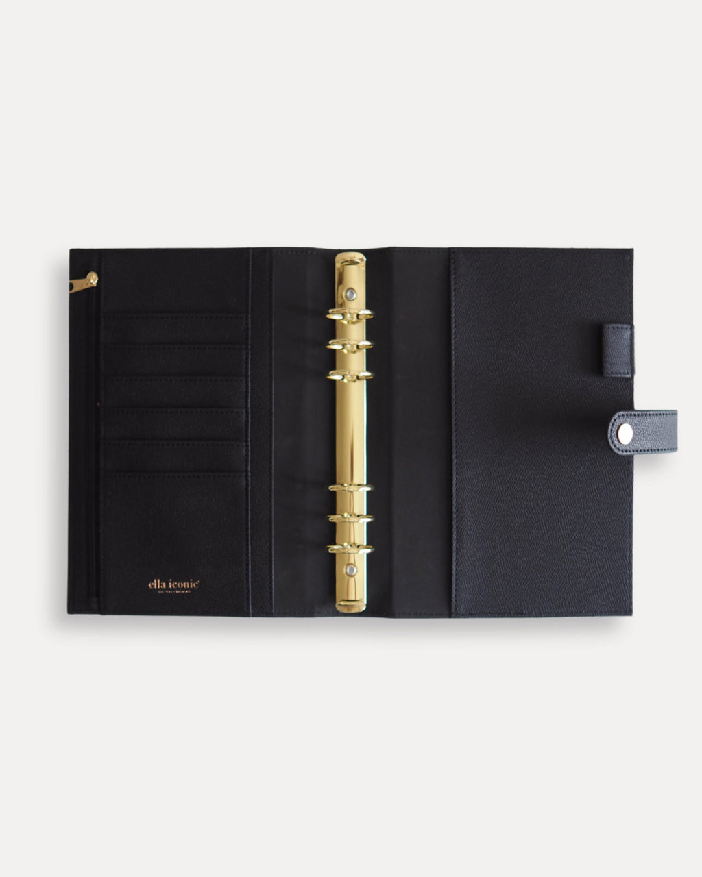 Vegan Leather A5 Ring Binder | Black