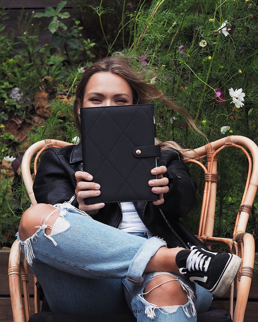 Vegan Leather A5 Ring Binder | Black