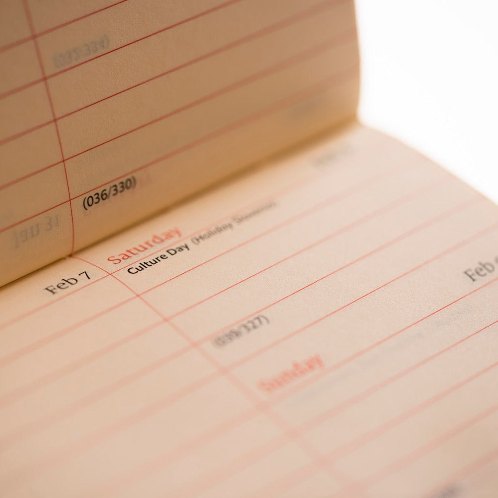 2026 Wallet Diary - Week-to-View Planner - Blue