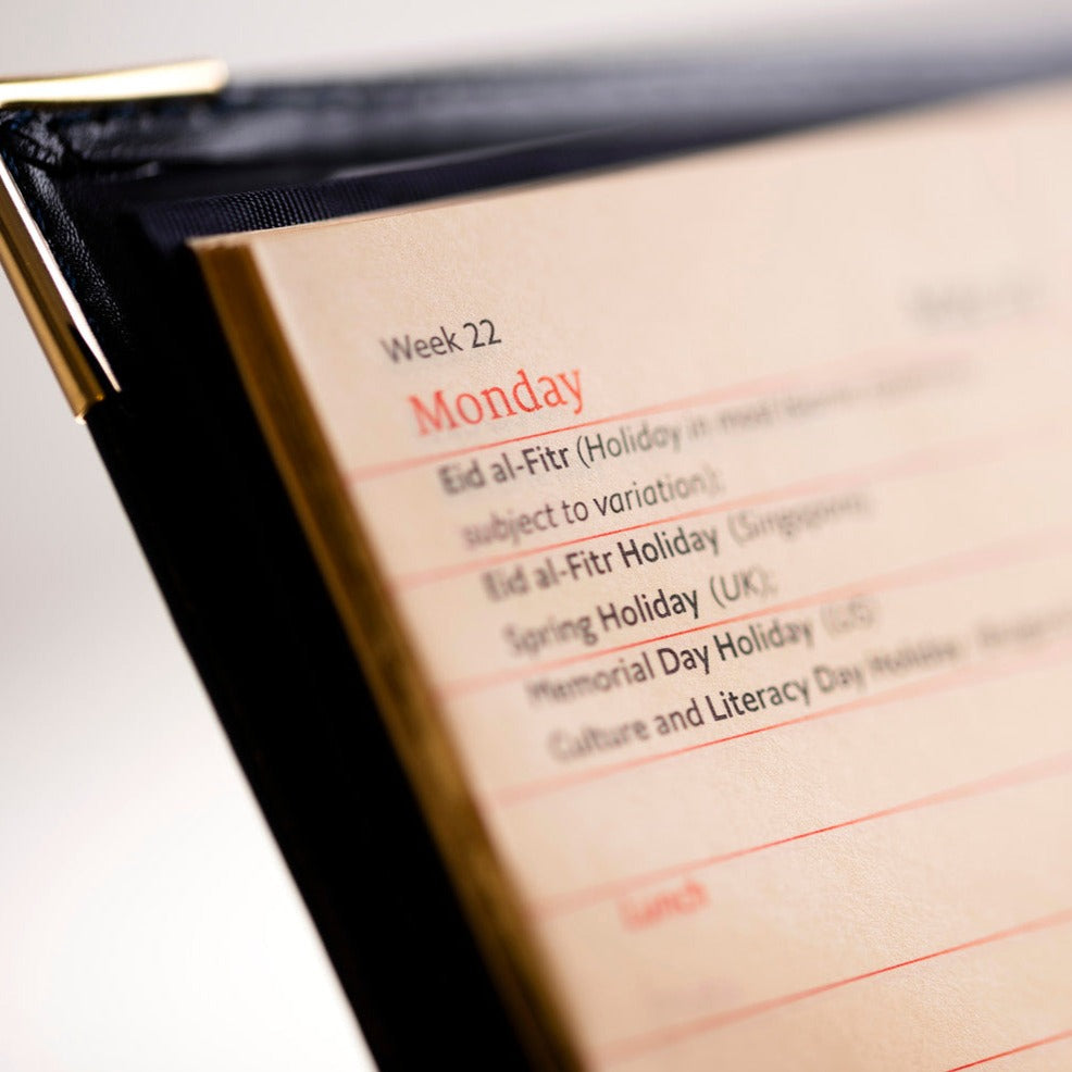 2026 Wallet Diary - Week-to-View Planner - Blue