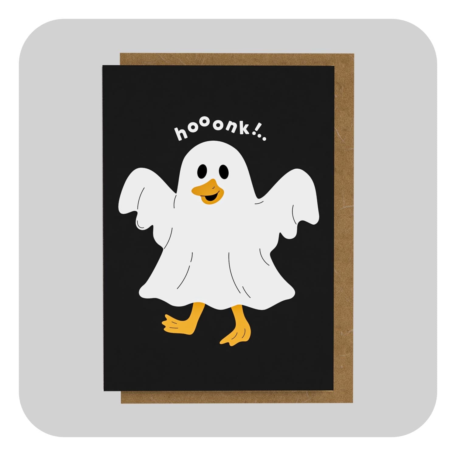 Mini Greeting Card - Hooonk Ghost…