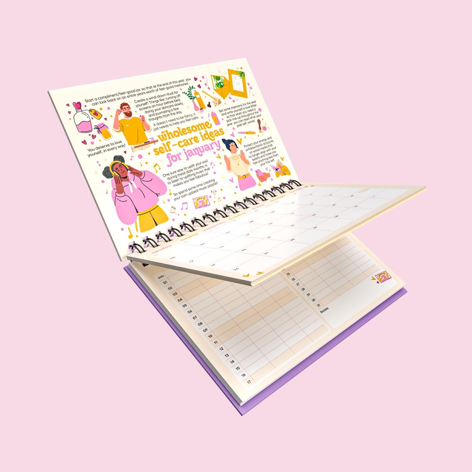 2026 Dated Calendar: A Self-Love Journey