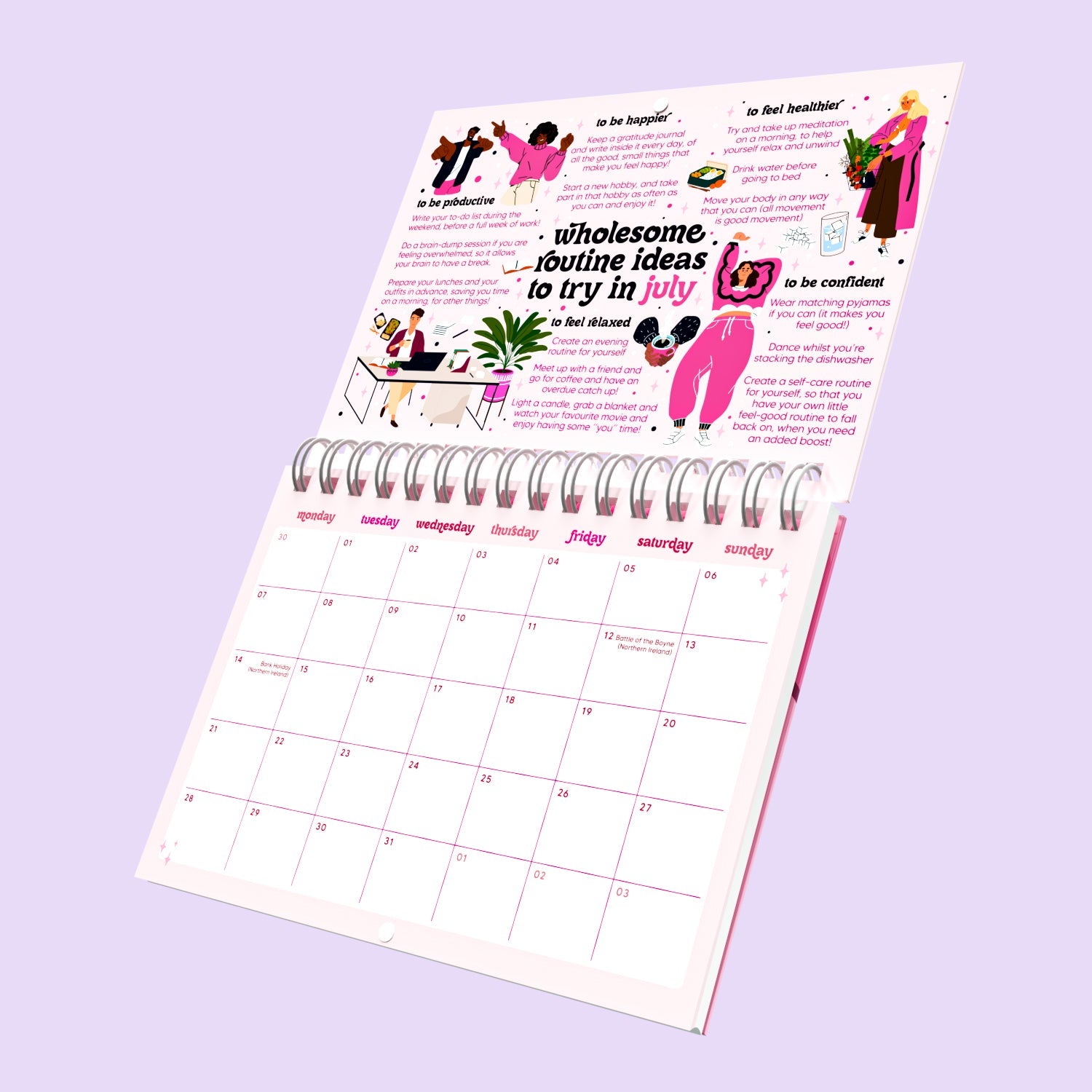 2026 Dated Calendar: A Self-Love Journey