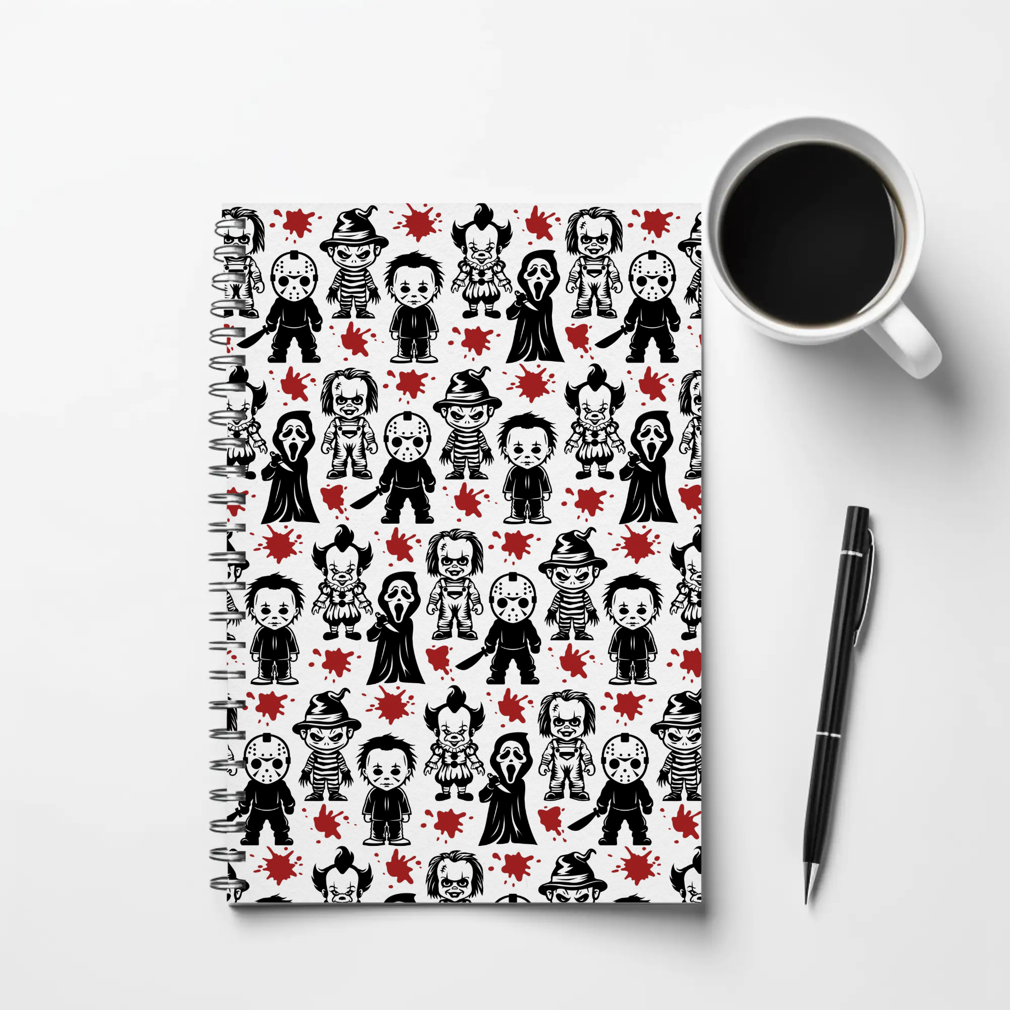 Horror Characters A5 Notebook