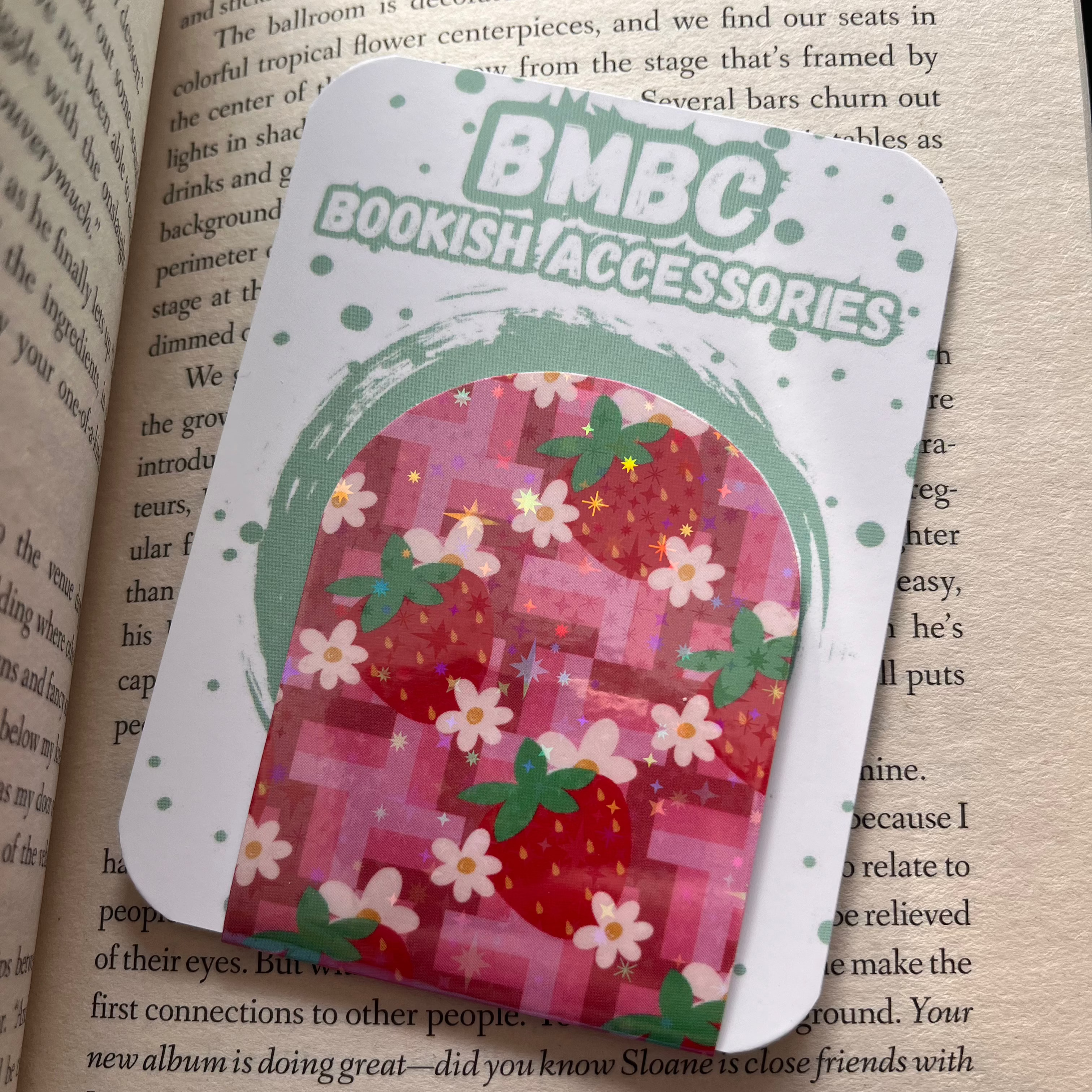 Strawberry Magnetic Bookmark