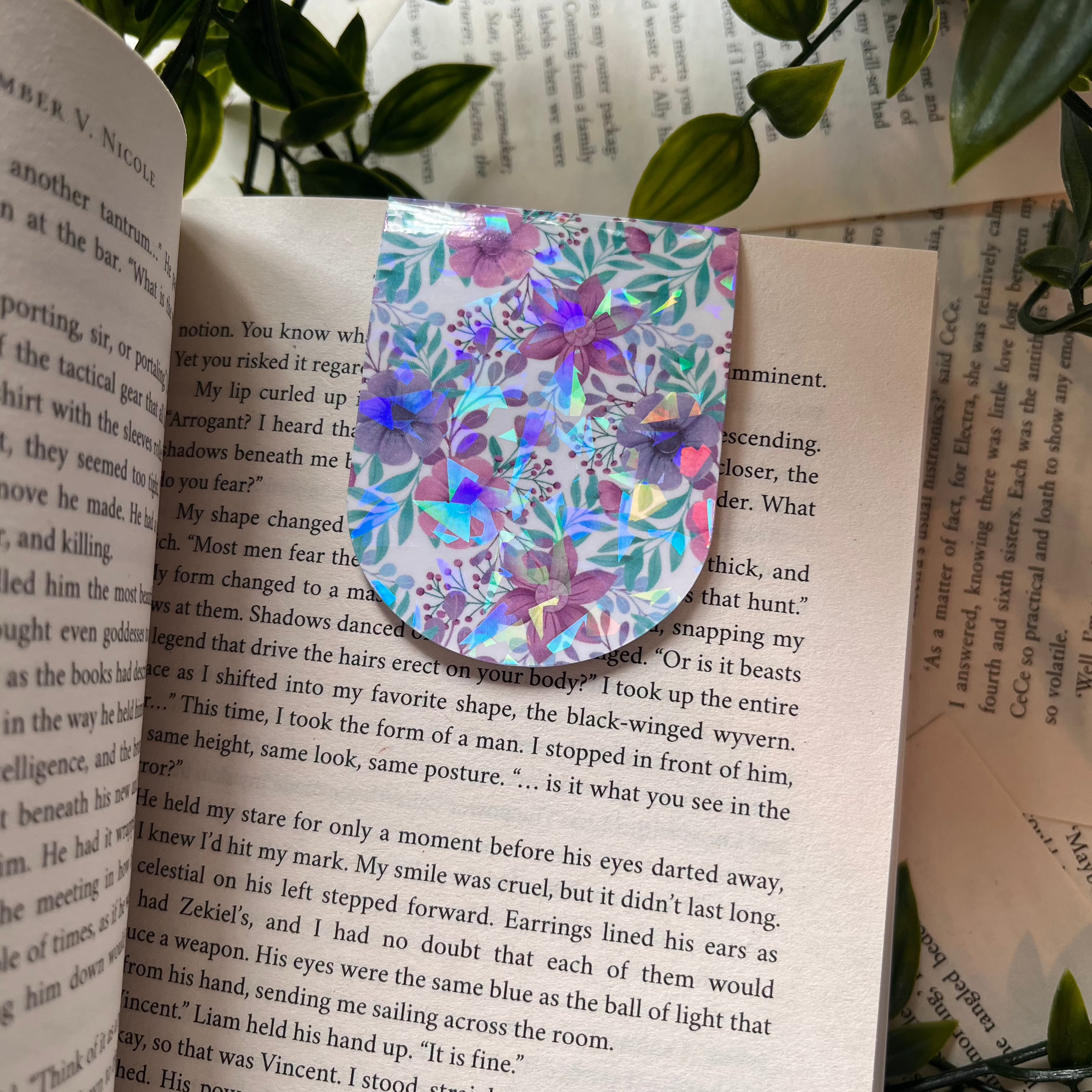 Floral Magnetic Bookmark