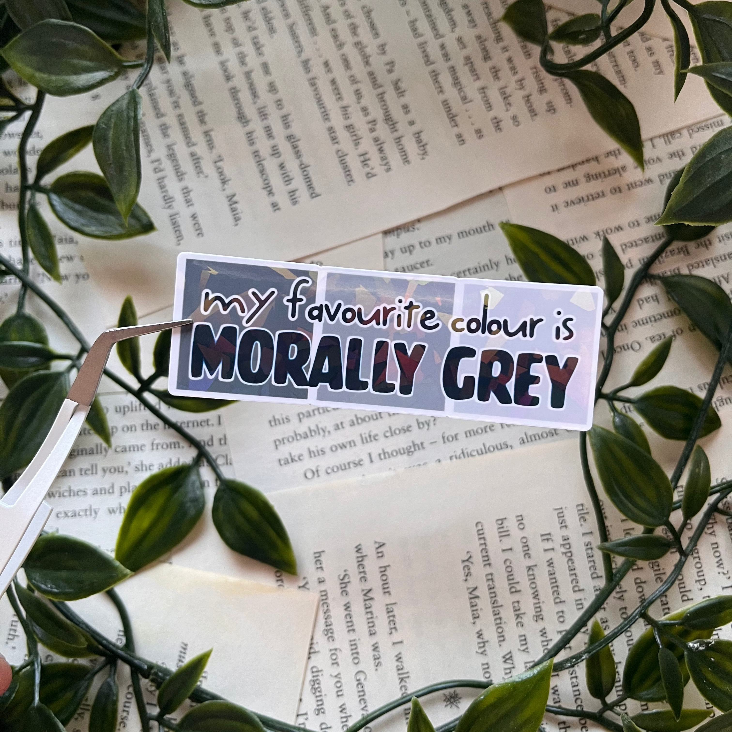 Morally Grey Sticker