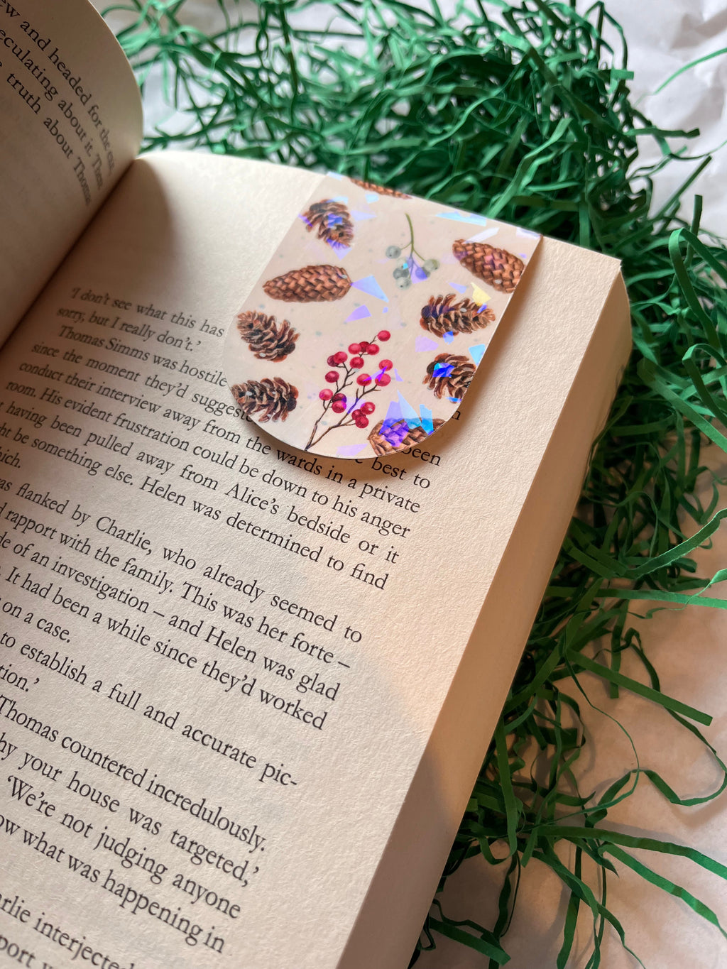 Pine Cone magnetic bookmark