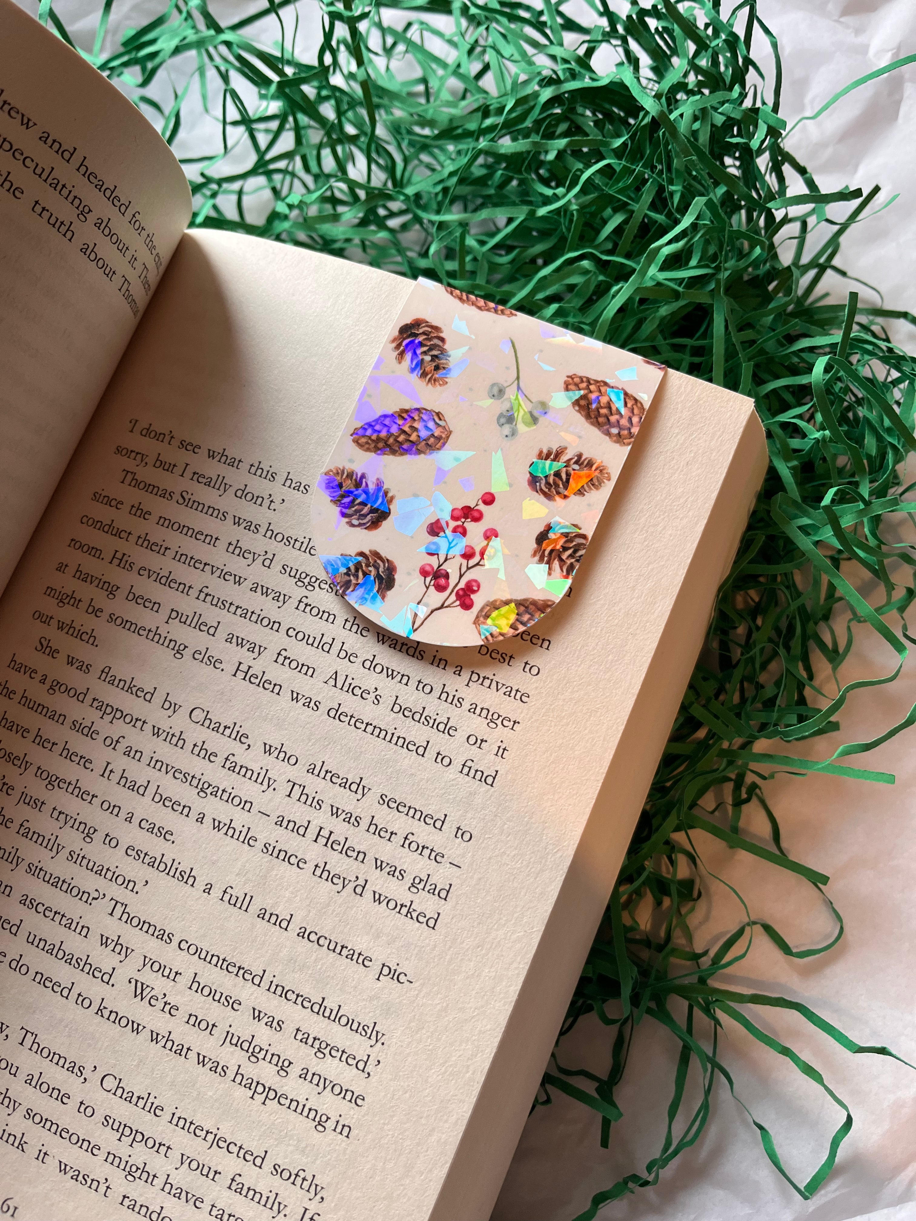 Pine Cone magnetic bookmark