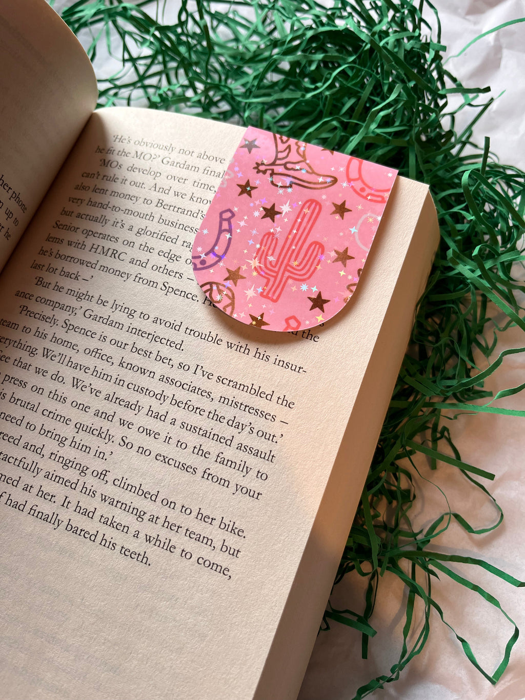 Cowboy magnetic bookmark