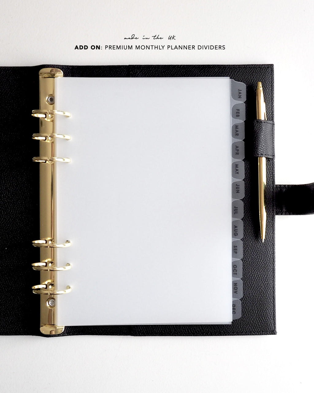 Vegan Leather A5 Ring Binder •  Deep Green