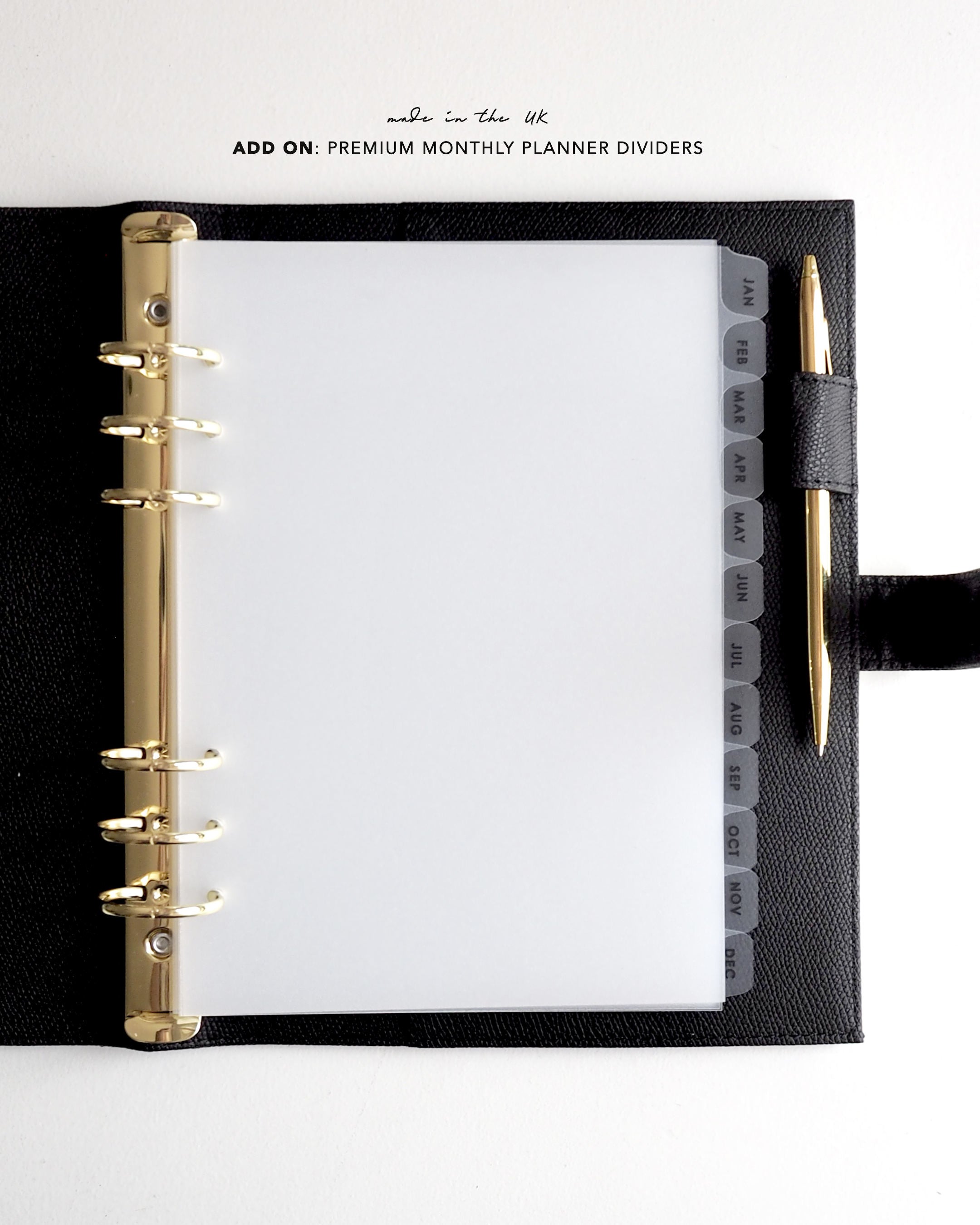 Vegan Leather A5 Ring Binder • Cream