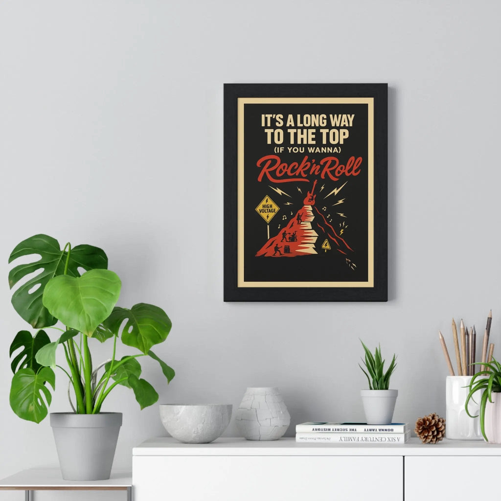 It’s a Long Way to the Top Lyric Print