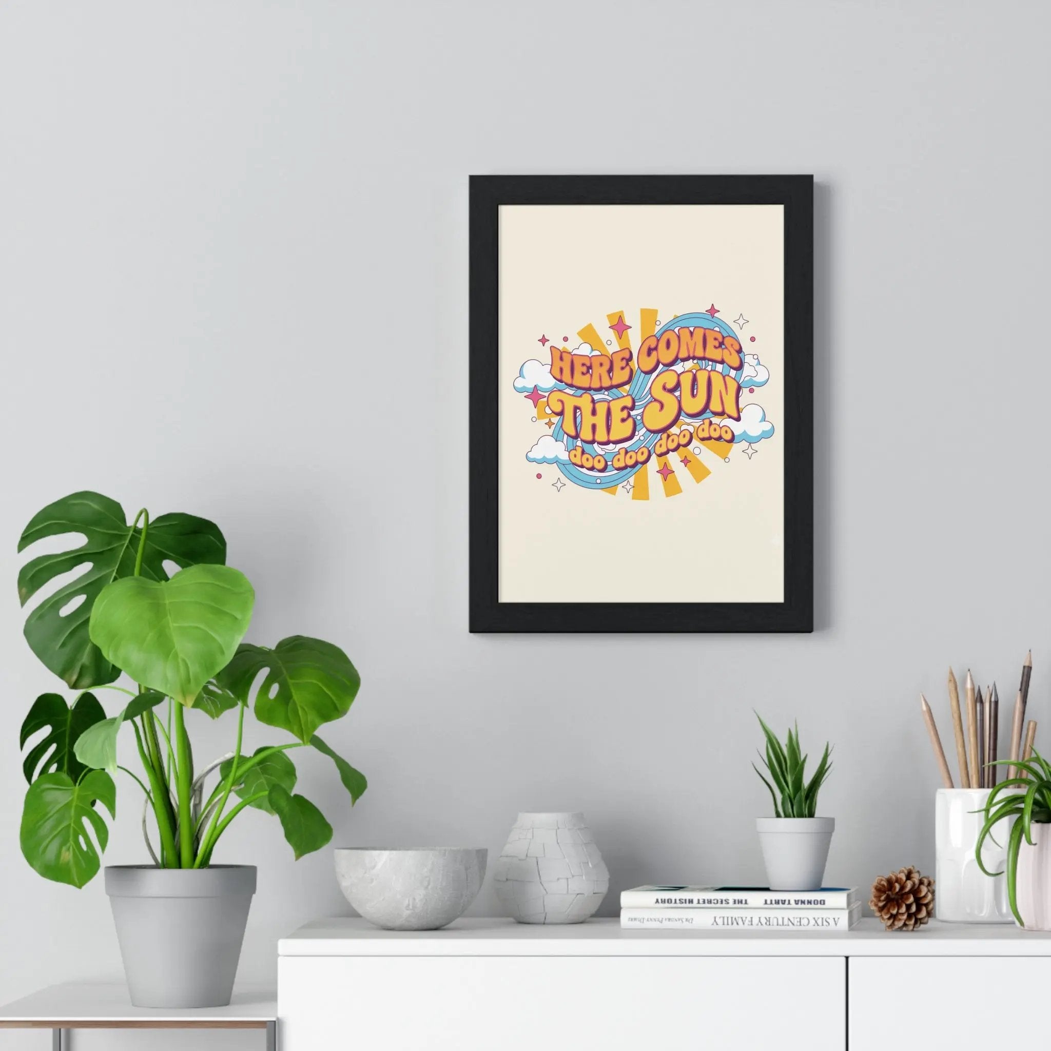 Here Comes The Sun Lyric Print