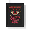Eager Eyes Lyric Wall Art Print