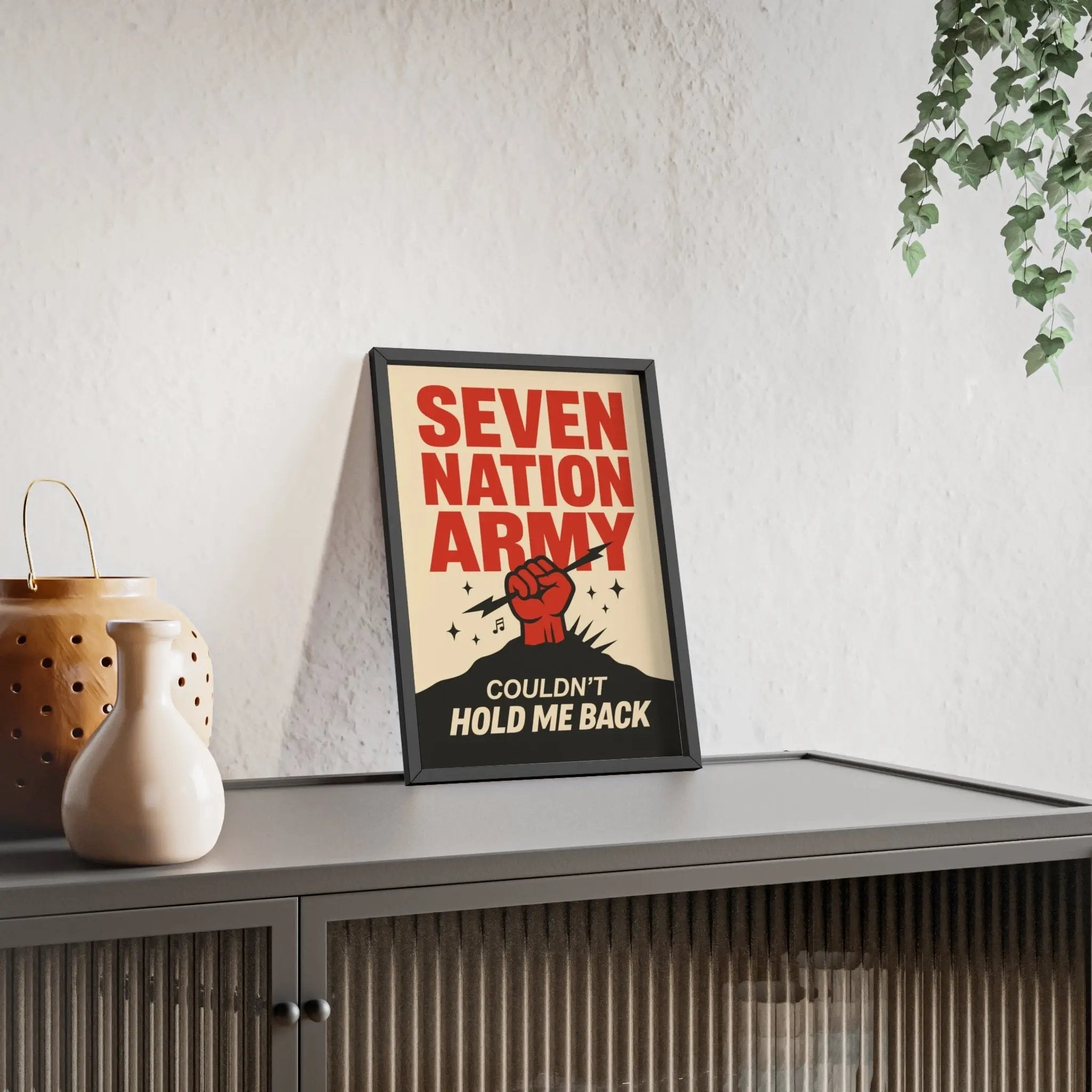 Seven Nation Army Lyric Wall Art Print