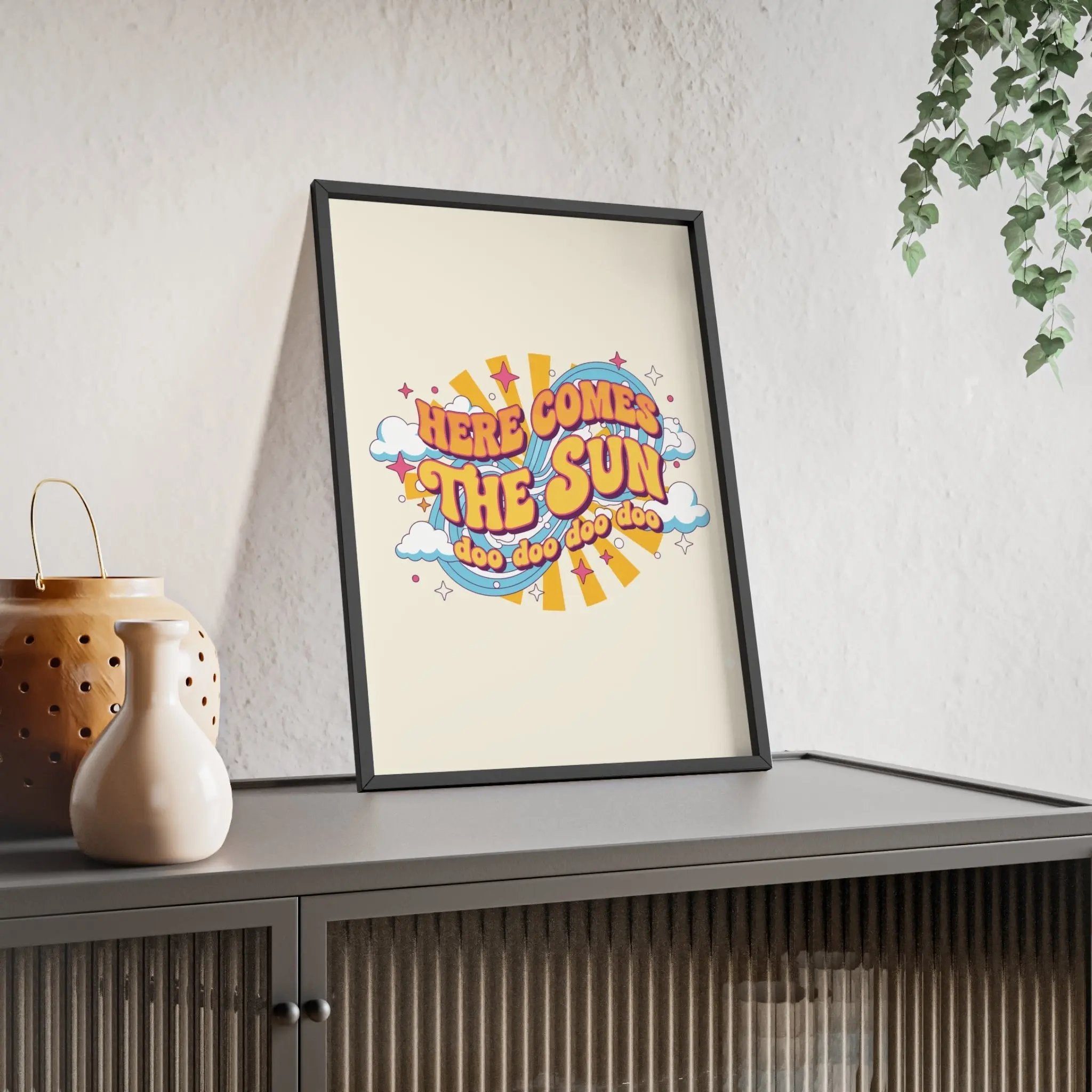 Here Comes The Sun Lyric Print