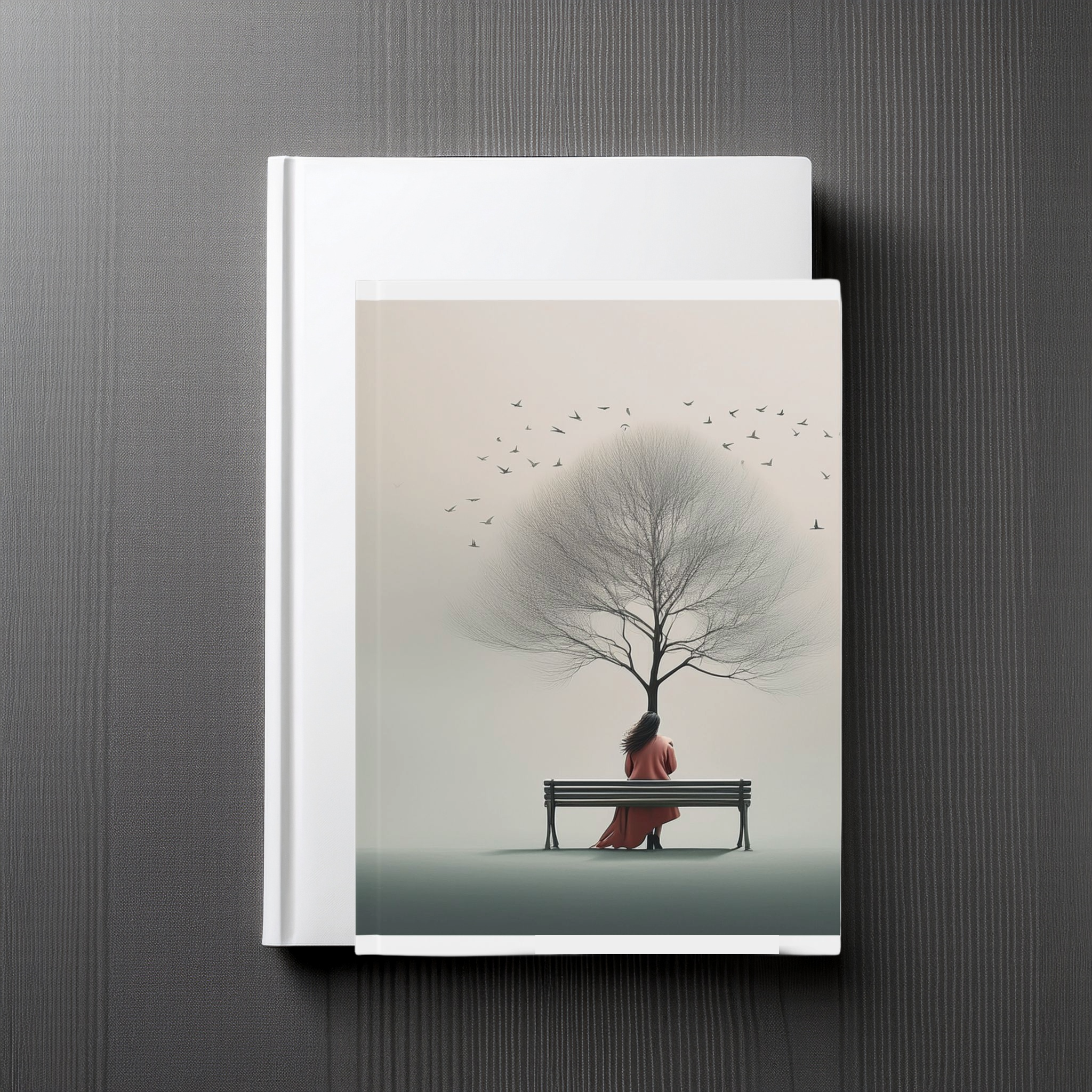 Hardcover Journal – Tree Bench Nature Aesthetic