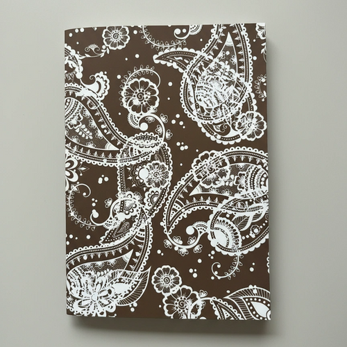 A4 Study Notebook Set – Earthtone Edition (Paisley Design) | 5-Pack - Cork & Co