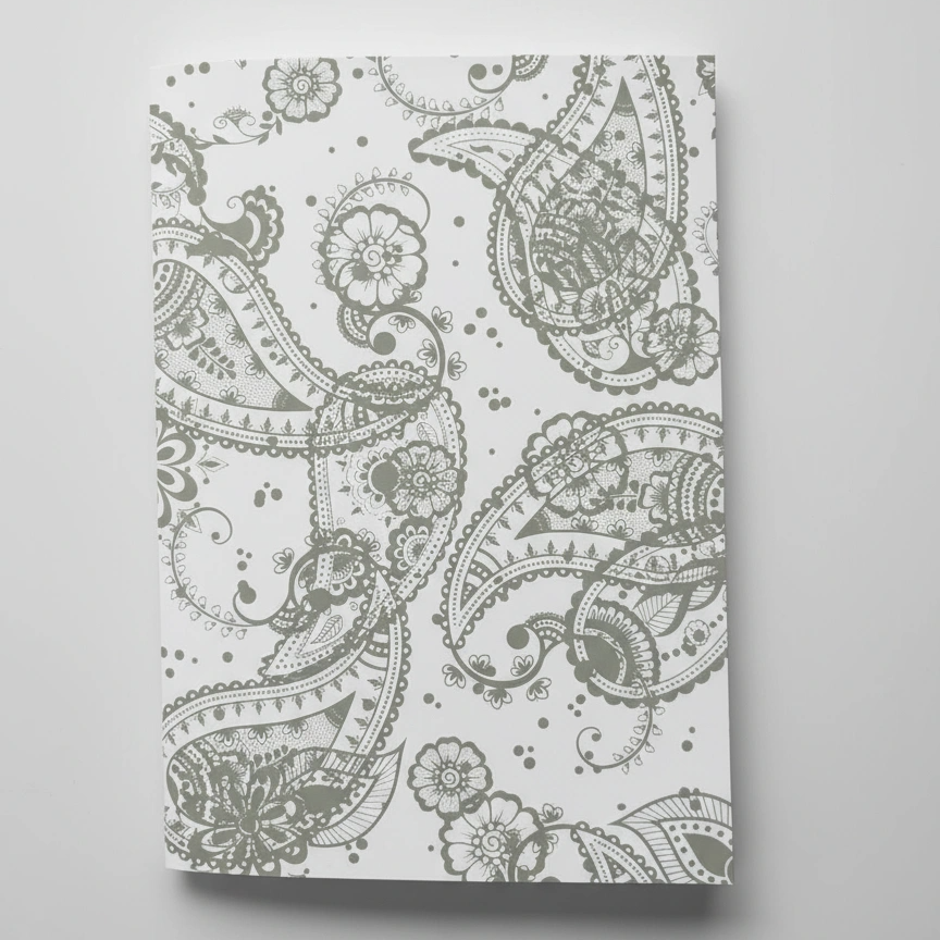 A4 Study Notebook Set – Earthtone Edition (Paisley Design) | 5-Pack - Cork & Co