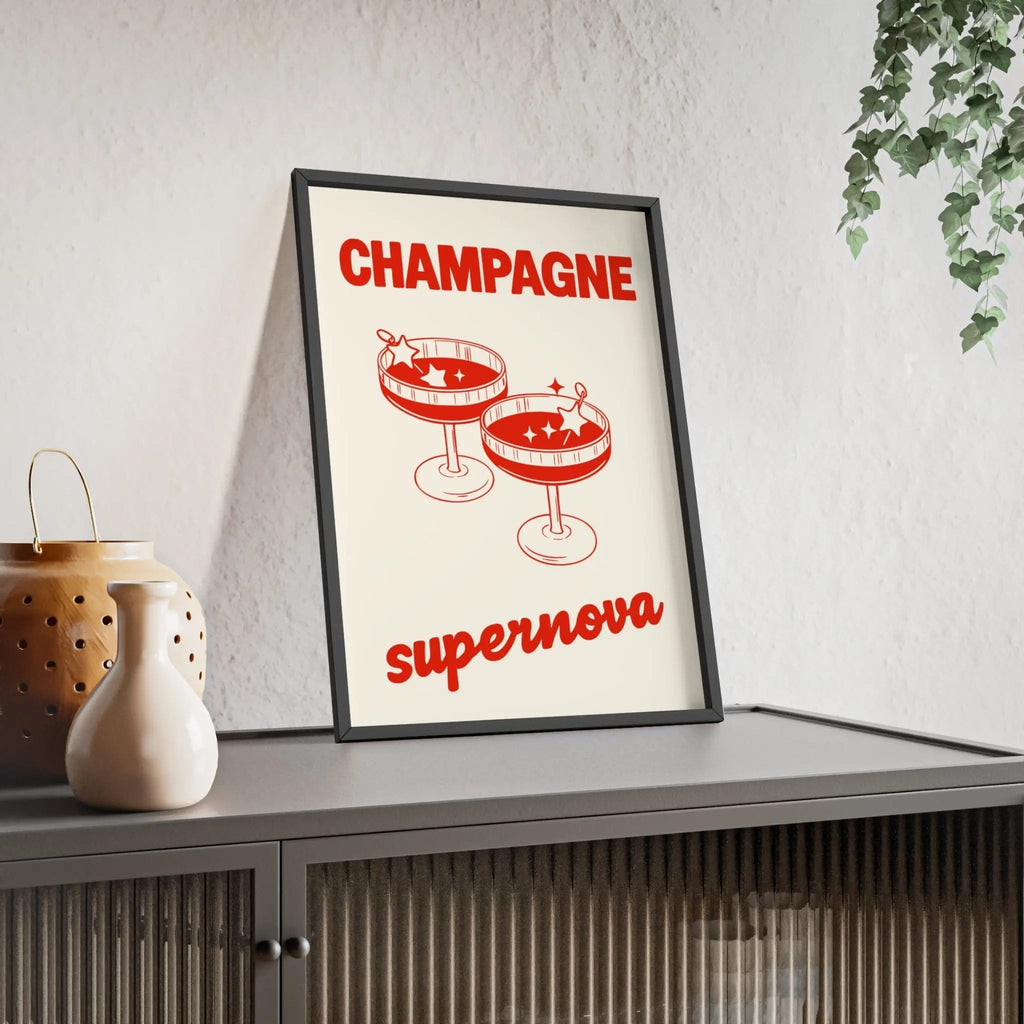 Champagne Supernova Poster | Oasis Inspired Lyric Wall Art