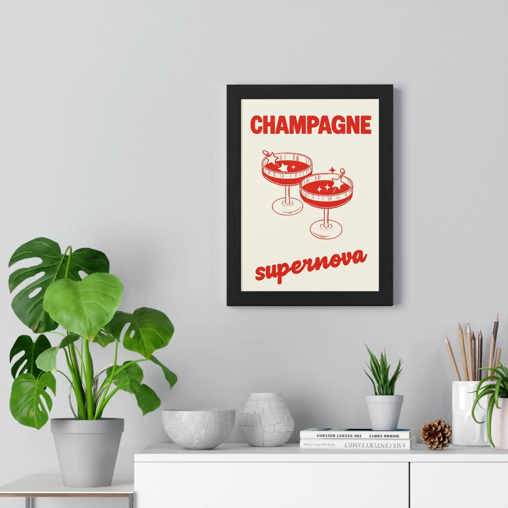 Champagne Supernova Poster | Oasis Inspired Lyric Wall Art