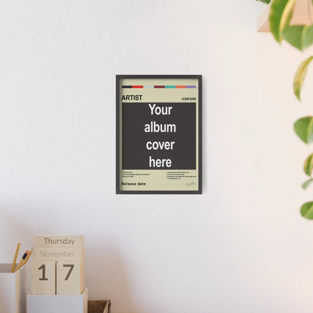 Custom Album Cover Poster | Personalised Music Print