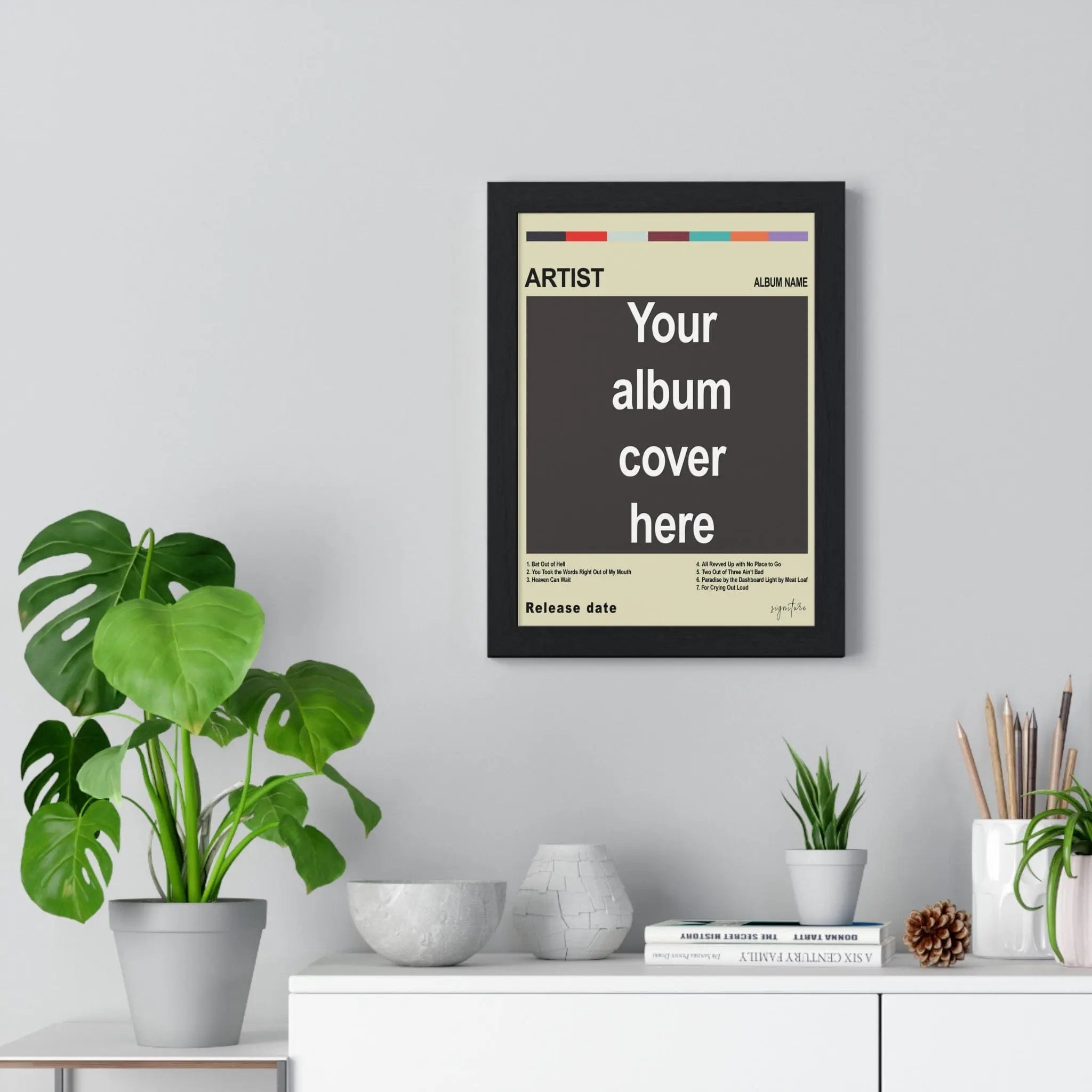 Custom Album Cover Poster | Personalised Music Print