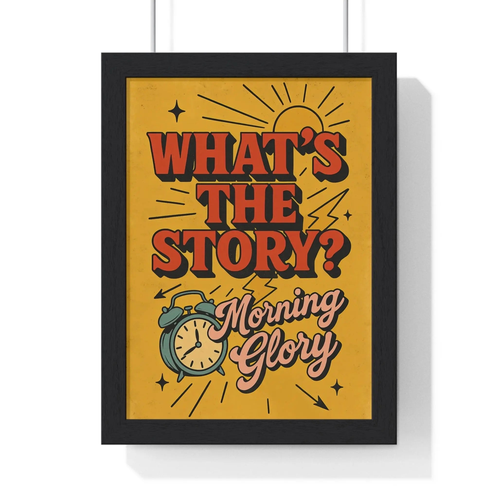 What’s the Story Morning Glory Poster | Oasis Inspired Wall Art